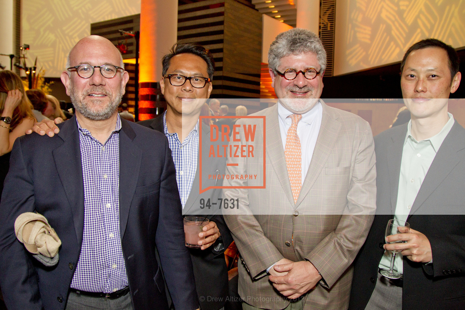 Joseph Hershenson, Kent Chiang, James Abrams, Tom Chiang, Cindy Sherman Opening Reception at SFMOMA, SFMOMA. 151 Third Street, July 11th, 2012, Photo #94-7631 Joseph Hershenson, Kent Chiang, James Abrams, Tom Chiang, Photo #94-7631