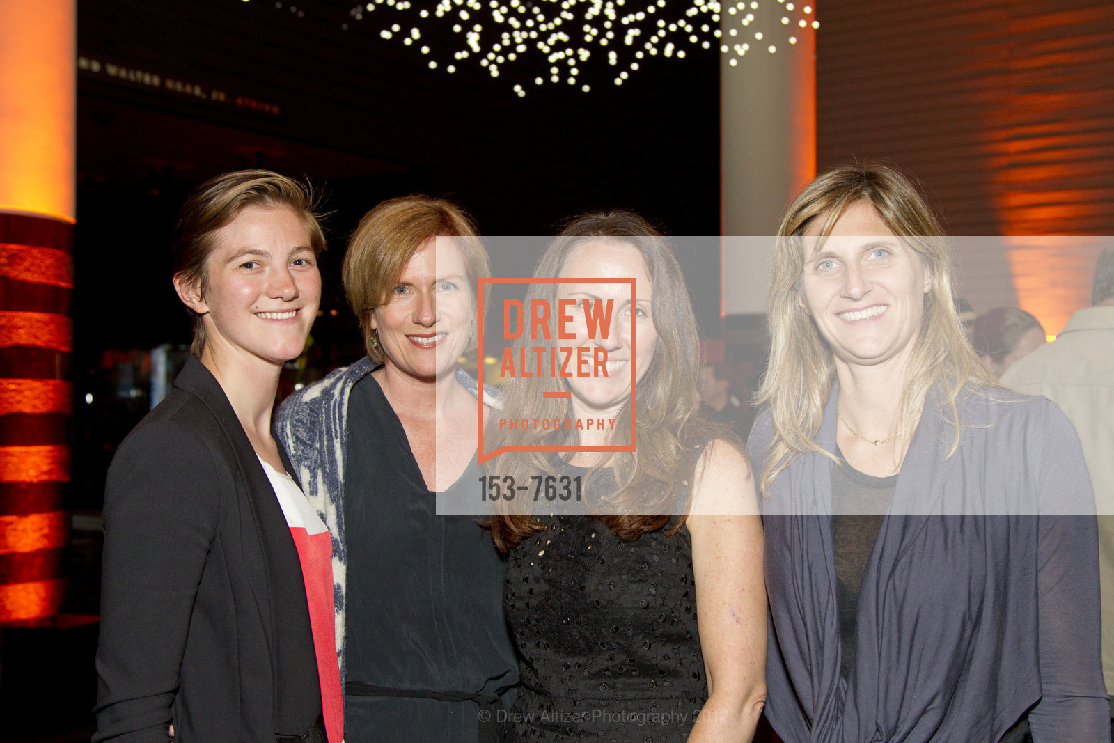 Colleen Stockmann, Becky Kelso, Jennifer Katell, Jennifer Fletcher, Cindy Sherman Opening Reception at SFMOMA, SFMOMA. 151 Third Street, July 11th, 2012, Photo #153-7631 Colleen Stockmann, Becky Kelso, Jennifer Katell, Jennifer Fletcher, Photo #153-7631