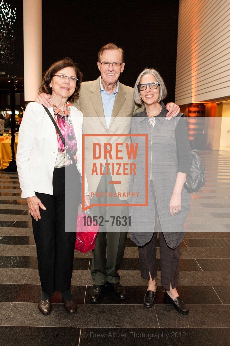 Tecoah Bruce, Tom Bruce, Sara Sackner, Cindy Sherman Opening Reception at SFMOMA, SFMOMA. 151 Third Street, July 11th, 2012, Photo #1052-7631 Tecoah Bruce, Tom Bruce, Sara Sackner, Photo #1052-7631