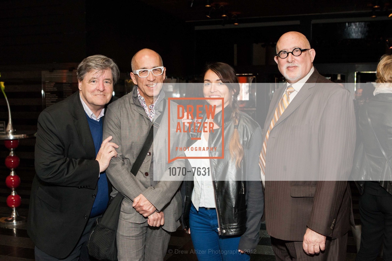Kevin Killian, Ed Gilbert, Christine Ancalmo, Robert Shimshak, Cindy Sherman Opening Reception at SFMOMA, SFMOMA. 151 Third Street, July 11th, 2012, Photo #1070-7631 Kevin Killian, Ed Gilbert, Christine Ancalmo, Robert Shimshak, Photo #1070-7631