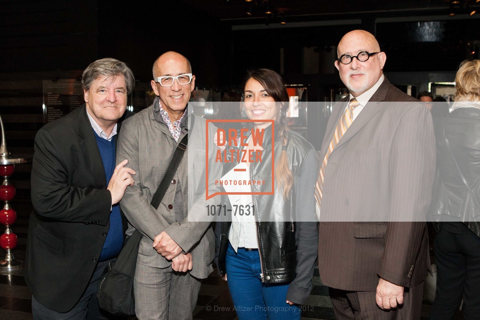 Kevin Killian, Ed Gilbert, Christine Ancalmo, Robert Shimshak, Cindy Sherman Opening Reception at SFMOMA, SFMOMA. 151 Third Street, July 11th, 2012, Photo #1071-7631 Kevin Killian, Ed Gilbert, Christine Ancalmo, Robert Shimshak, Photo #1071-7631