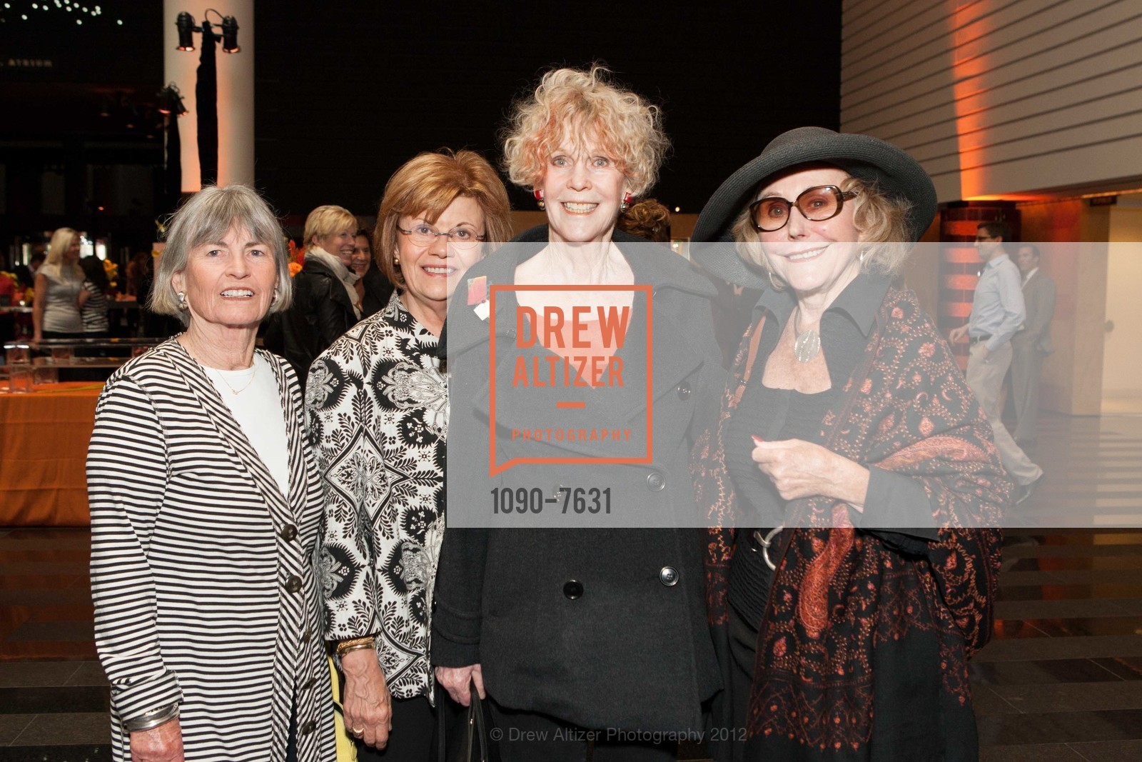 Cynthia Kelly, Connie Tomal, Joan Eckart, Wanda Hansen, Cindy Sherman Opening Reception at SFMOMA, SFMOMA. 151 Third Street, July 11th, 2012, Photo #1090-7631 Cynthia Kelly, Connie Tomal, Joan Eckart, Wanda Hansen, Photo #1090-7631