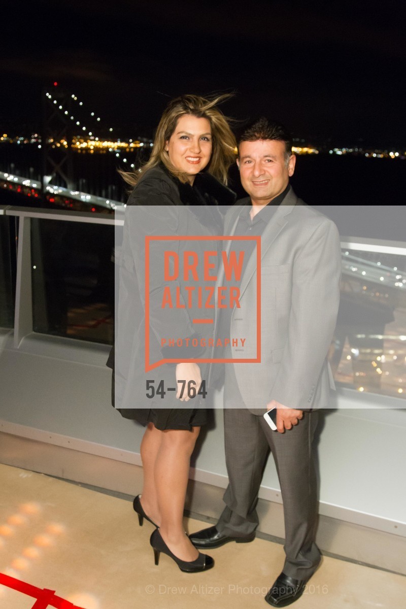 Fatima Shahmirzai, Saeed Shahmirzai, LUMINA and The Bay Lights Reillumination Celebration, LUMINA. Penthouses 36A and 36B, January 26th, 2016, Photo #54-764 Fatima Shahmirzai, Saeed Shahmirzai, Photo #54-764