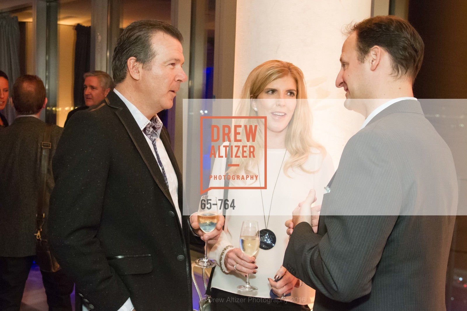 Tod Nielsen, Allison Nielsen, Ron Tumpowsky, LUMINA and The Bay Lights Reillumination Celebration, LUMINA. Penthouses 36A and 36B, January 26th, 2016, Photo #65-764 Tod Nielsen, Allison Nielsen, Ron Tumpowsky, Photo #65-764