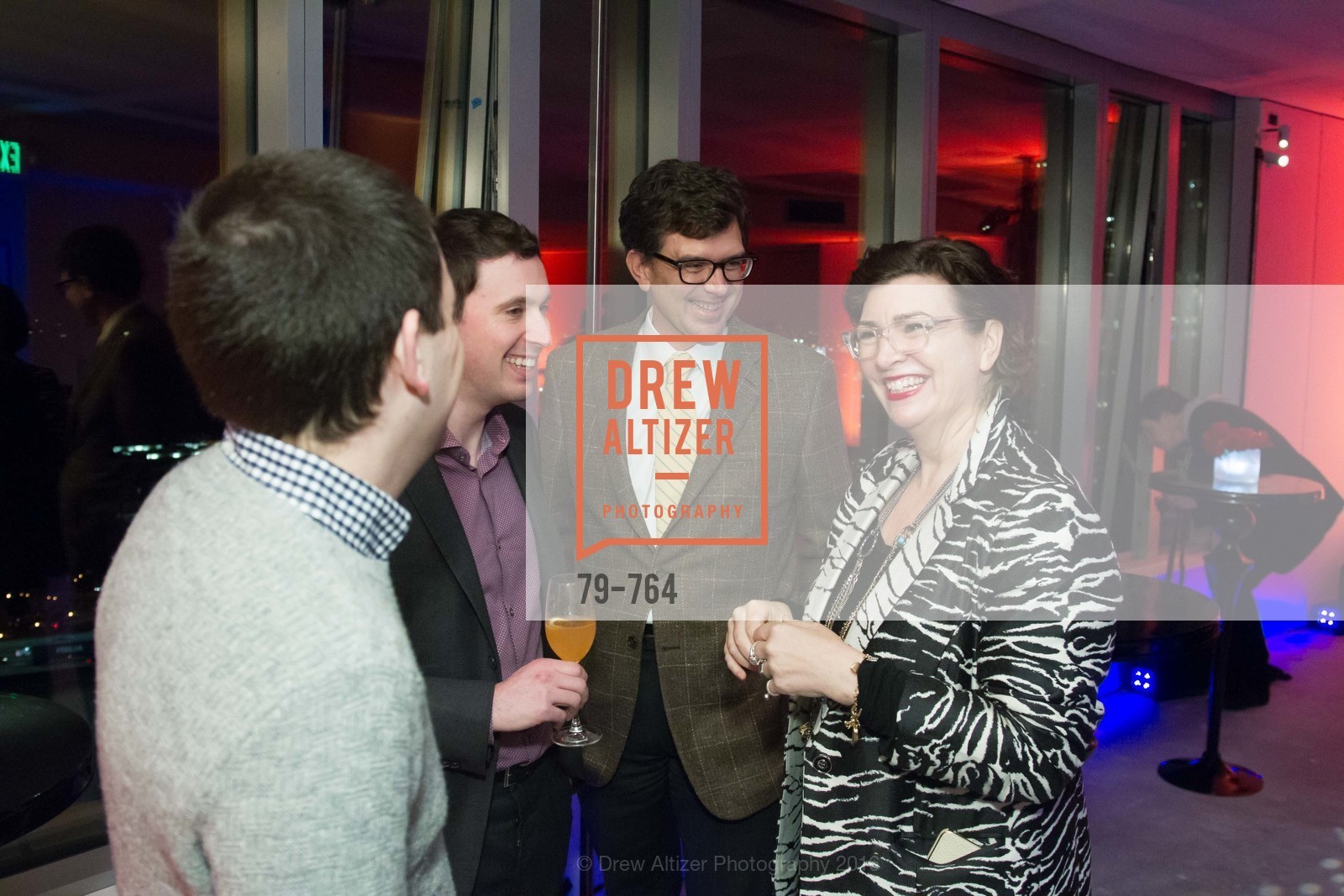 Seth Mickenberg, Alfredo Silva, Paul Jahn, Amy Critchett, LUMINA and The Bay Lights Reillumination Celebration, LUMINA. Penthouses 36A and 36B, January 26th, 2016, Photo #79-764 Seth Mickenberg, Alfredo Silva, Paul Jahn, Amy Critchett, Photo #79-764