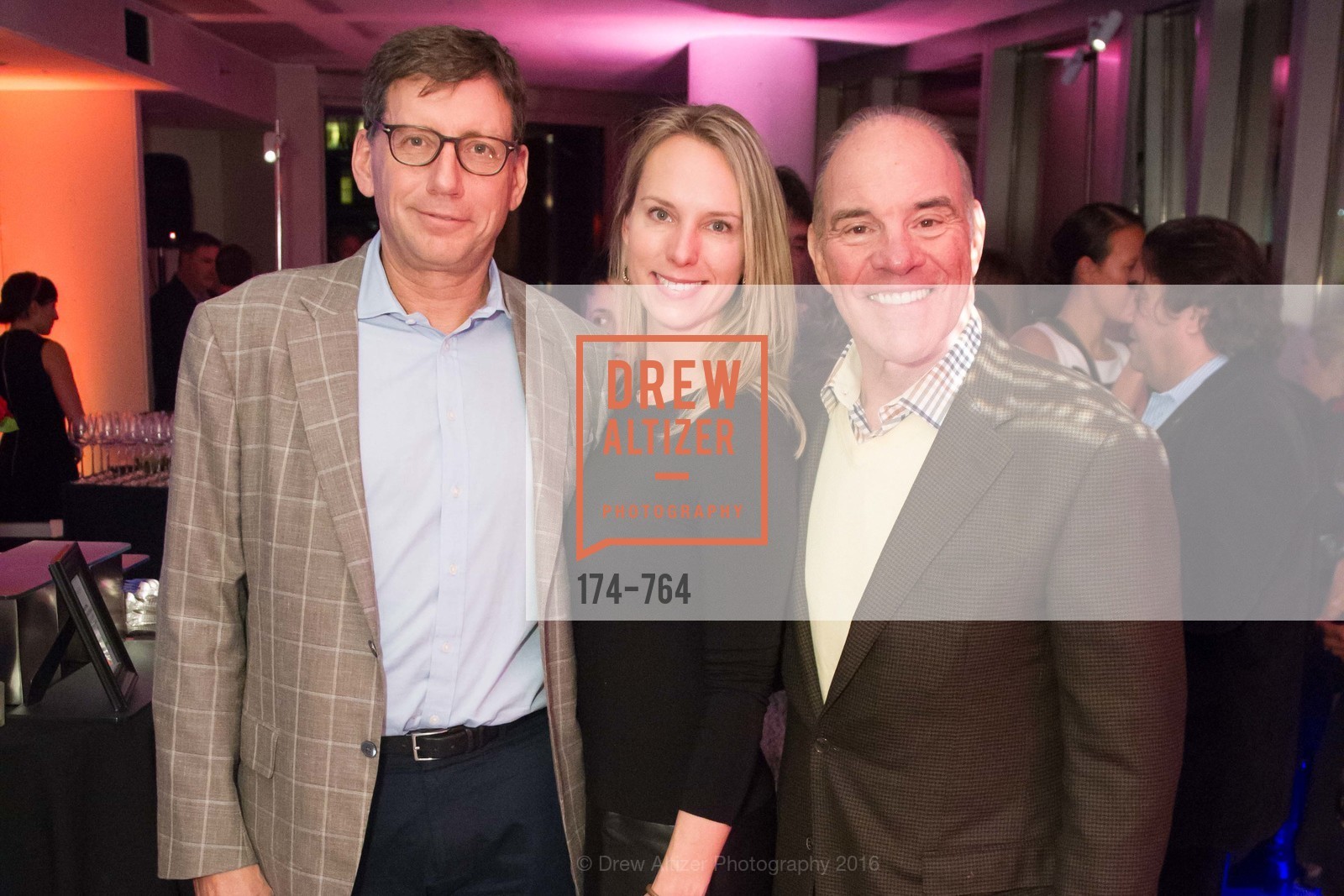 Matt Davis, Karla Davis, David Patruck, LUMINA and The Bay Lights Reillumination Celebration, LUMINA. Penthouses 36A and 36B, January 26th, 2016, Photo #174-764 Matt Davis, Karla Davis, David Patruck, Photo #174-764