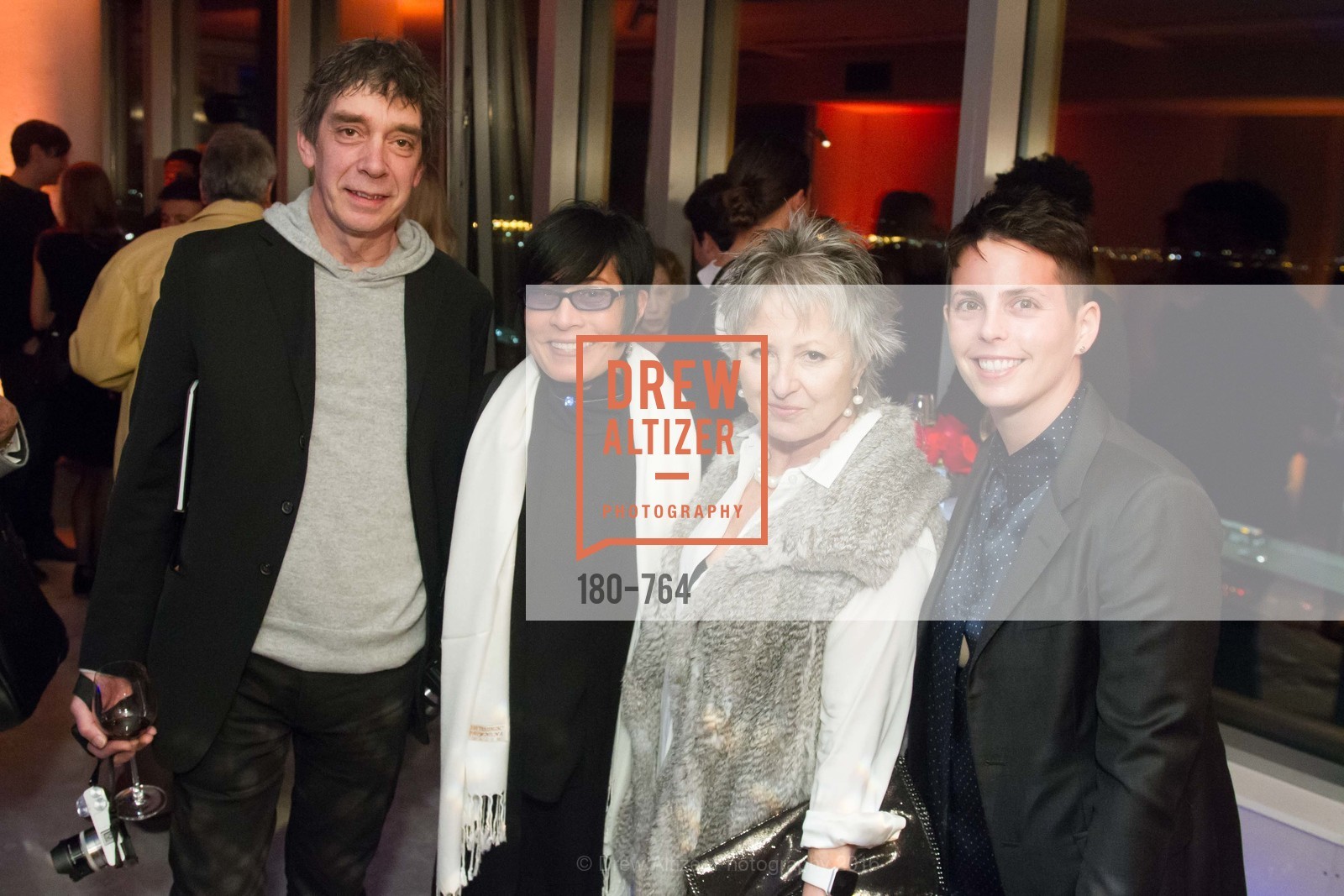 Scott Miniman, JD Beltran, Jennifer Morla de Matran, Jessica Silverman, LUMINA and The Bay Lights Reillumination Celebration, LUMINA. Penthouses 36A and 36B, January 26th, 2016, Photo #180-764 Scott Miniman, JD Beltran, Jennifer Morla de Matran, Jessica Silverman, Photo #180-764