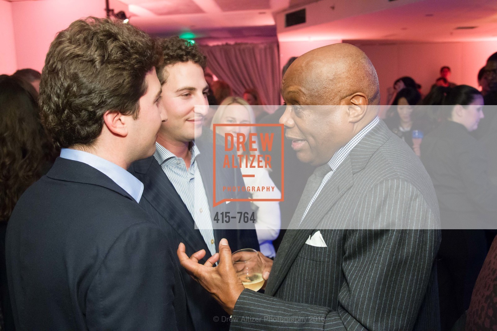Matthew Goldman, Jason Goldman, Willie Brown, LUMINA and The Bay Lights Reillumination Celebration, LUMINA. Penthouses 36A and 36B, January 26th, 2016, Photo #415-764 Matthew Goldman, Jason Goldman, Willie Brown, Photo #415-764