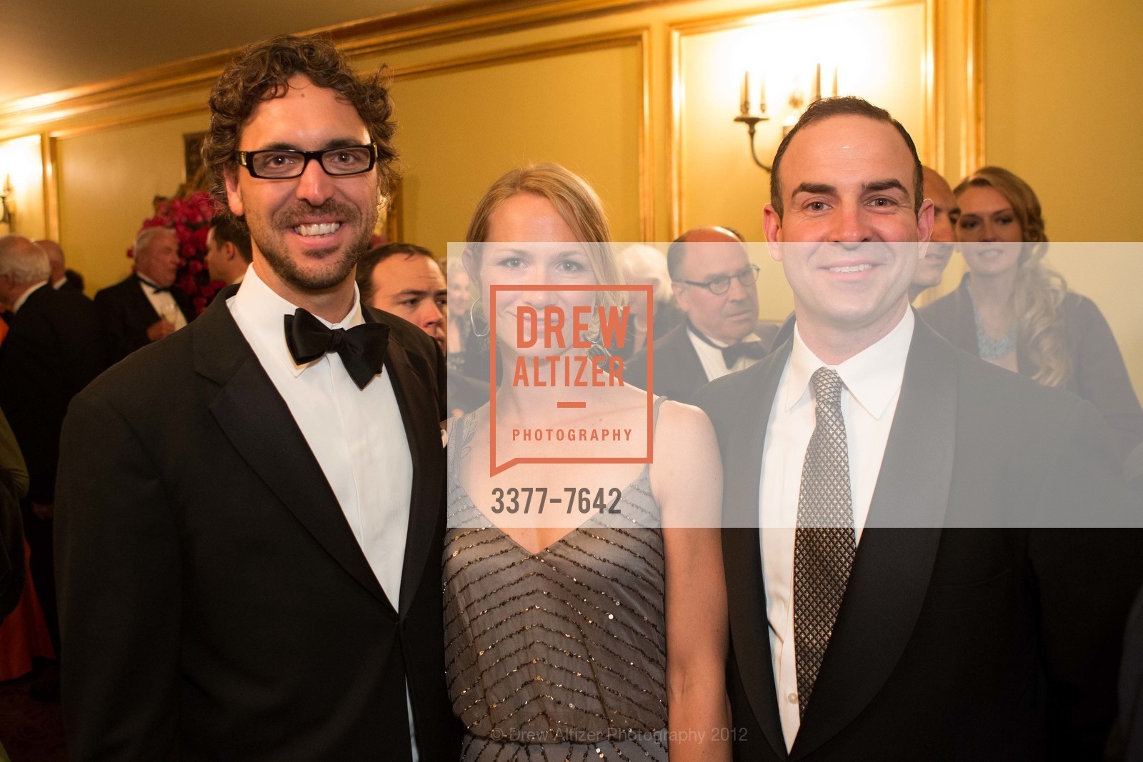 Erik Newton, Aubrey Pick, Nicholas Aliaga, OPERA BALL 2012 Notte di Spendore: A 90th Anniversary Celebration Arrivals, San Francisco City Hall. 1 Dr. Carlton B. Goodlett Place, September 7th, 2012, Photo #3377-7642 Erik Newton, Aubrey Pick, Nicholas Aliaga, Photo #3377-7642