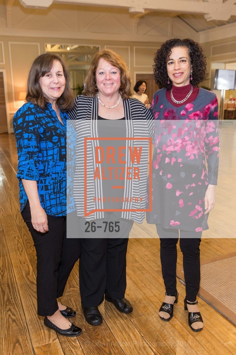 Susan Maltz, Paula Meier, Michal Lenchner, Stanford Women's Health Lunch, Menlo Circus Club. 190 Park Lane, January 26th, 2016, Photo #26-765 Susan Maltz, Paula Meier, Michal Lenchner, Photo #26-765