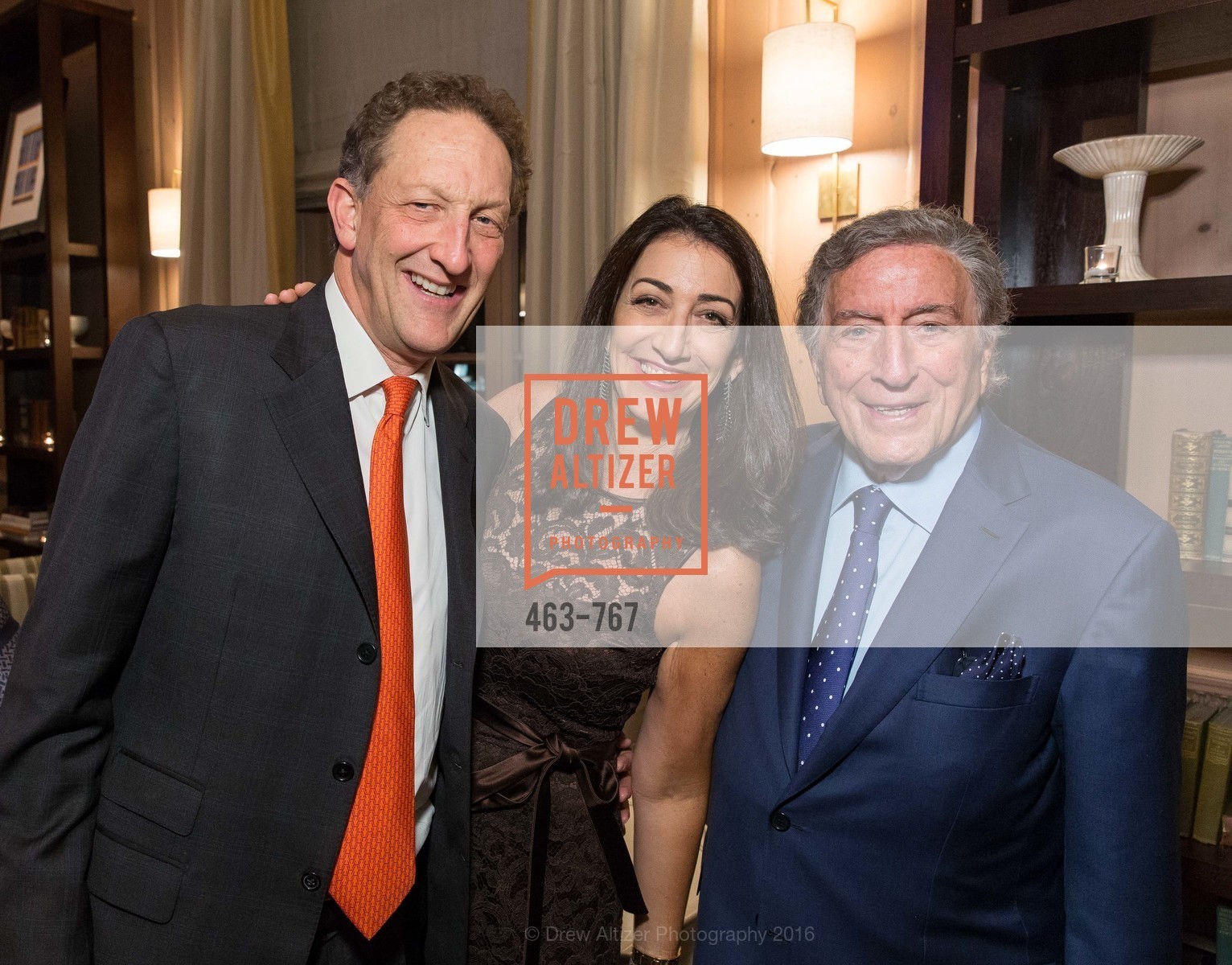 Larry Baer, Pam Baer, Tony Bennett, A Special Reception with Tony Bennett, The Fairmont, San Francisco, The Penthouse Suite, January 26th, 2016,Drew Altizer, Drew Altizer Photography, full-service agency, private events, San Francisco photographer, photographer california