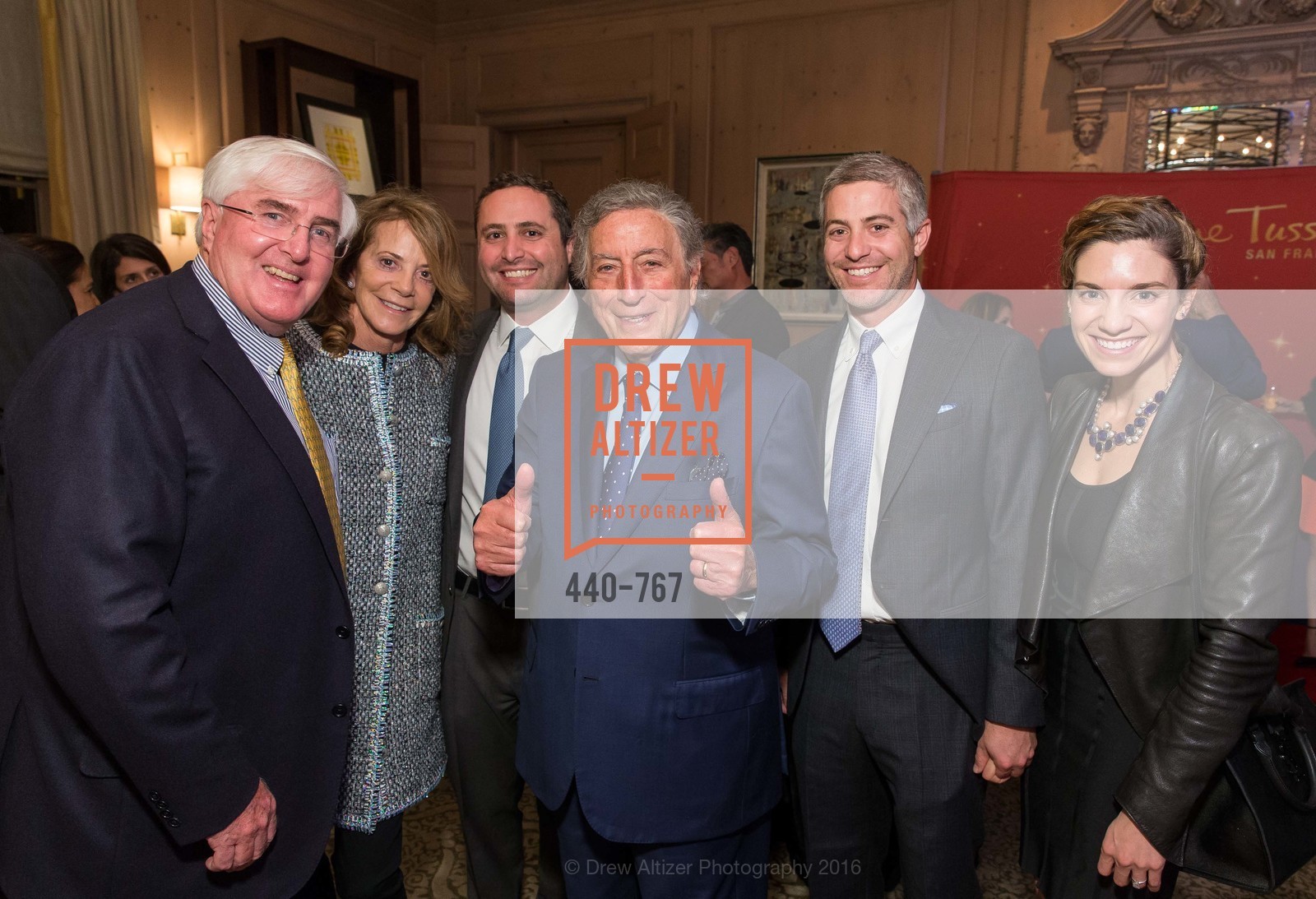 Ron Conway, Gayle Conway, Topher Conway, Tony Bennett, Danny Conway, A Special Reception with Tony Bennett, The Fairmont, San Francisco, The Penthouse Suite, January 26th, 2016,Drew Altizer, Drew Altizer Photography, full-service agency, private events, San Francisco photographer, photographer california