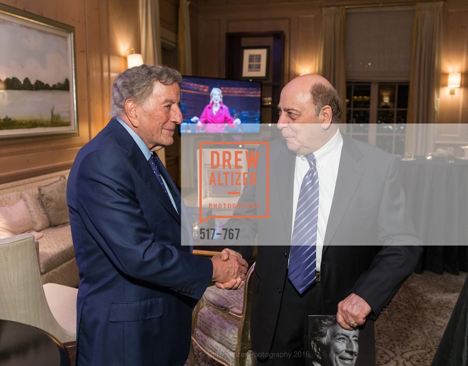 Tony Bennett, Bill Jacobs, A Special Reception with Tony Bennett, San Francisco. San Francisco, July 21st, 2023, Photo #517-767 Tony Bennett, Bill Jacobs, Photo #517-767