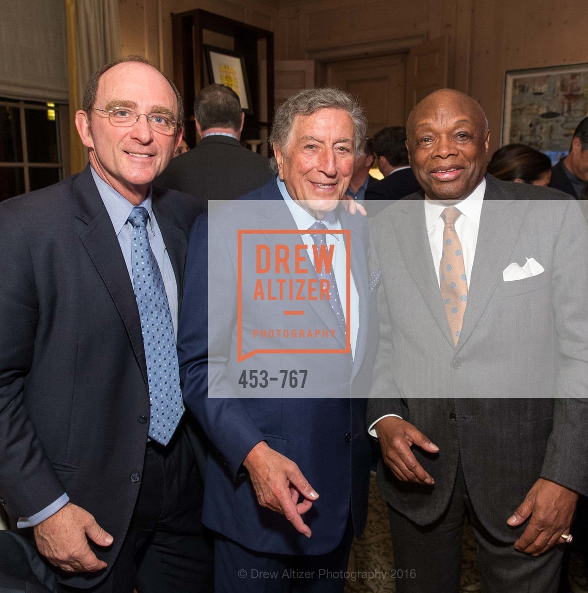 Tom Klein, Tony Bennett, Willie Brown, A Special Reception with Tony Bennett, The Fairmont, San Francisco, The Penthouse Suite, January 26th, 2016, Photo #453-767 Tom Klein, Tony Bennett, Willie Brown, Photo #453-767