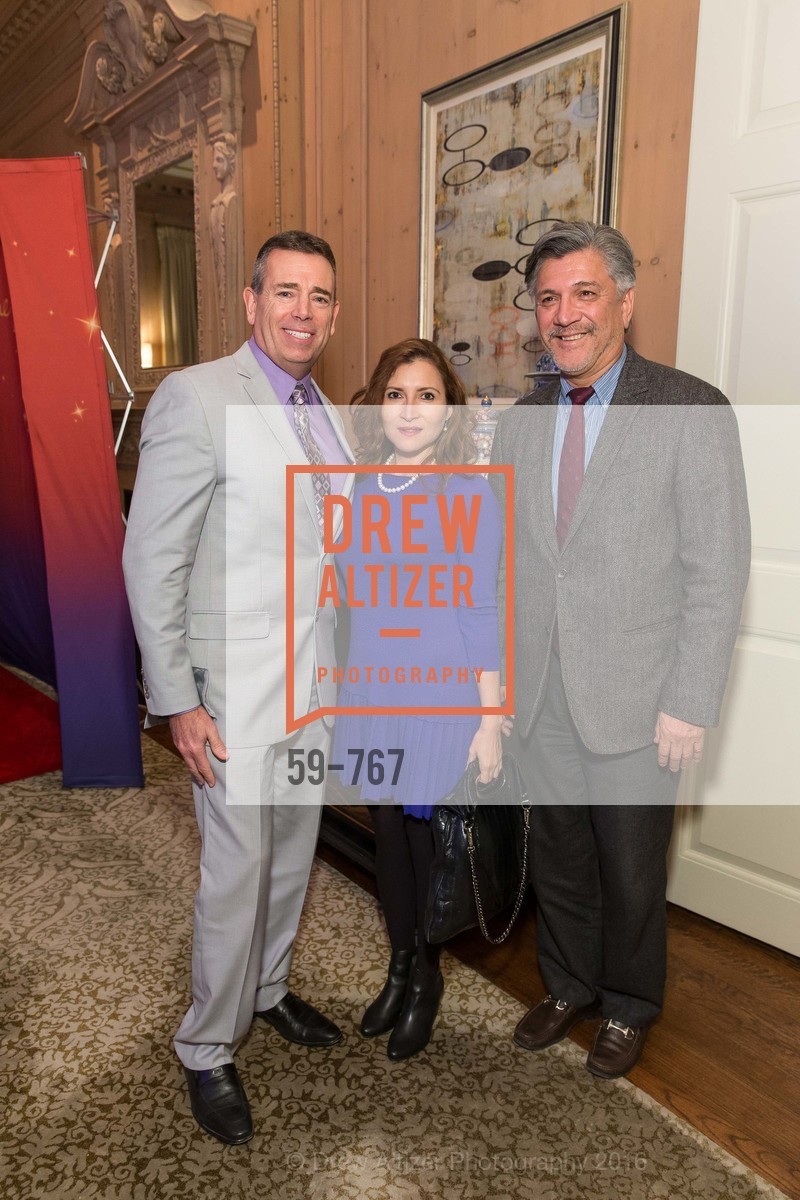 Greg Morgan, Edith Robles, Mario Diaz, A Special Reception with Tony Bennett, The Fairmont, San Francisco, The Penthouse Suite, January 26th, 2016, Photo #59-767 Greg Morgan, Edith Robles, Mario Diaz, Photo #59-767
