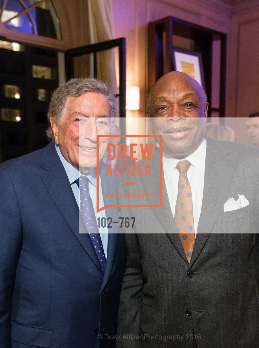 Tony Bennett, Willie Brown, A Special Reception with Tony Bennett, The Fairmont, San Francisco, The Penthouse Suite, January 26th, 2016,Drew Altizer, Drew Altizer Photography, full-service agency, private events, San Francisco photographer, photographer california