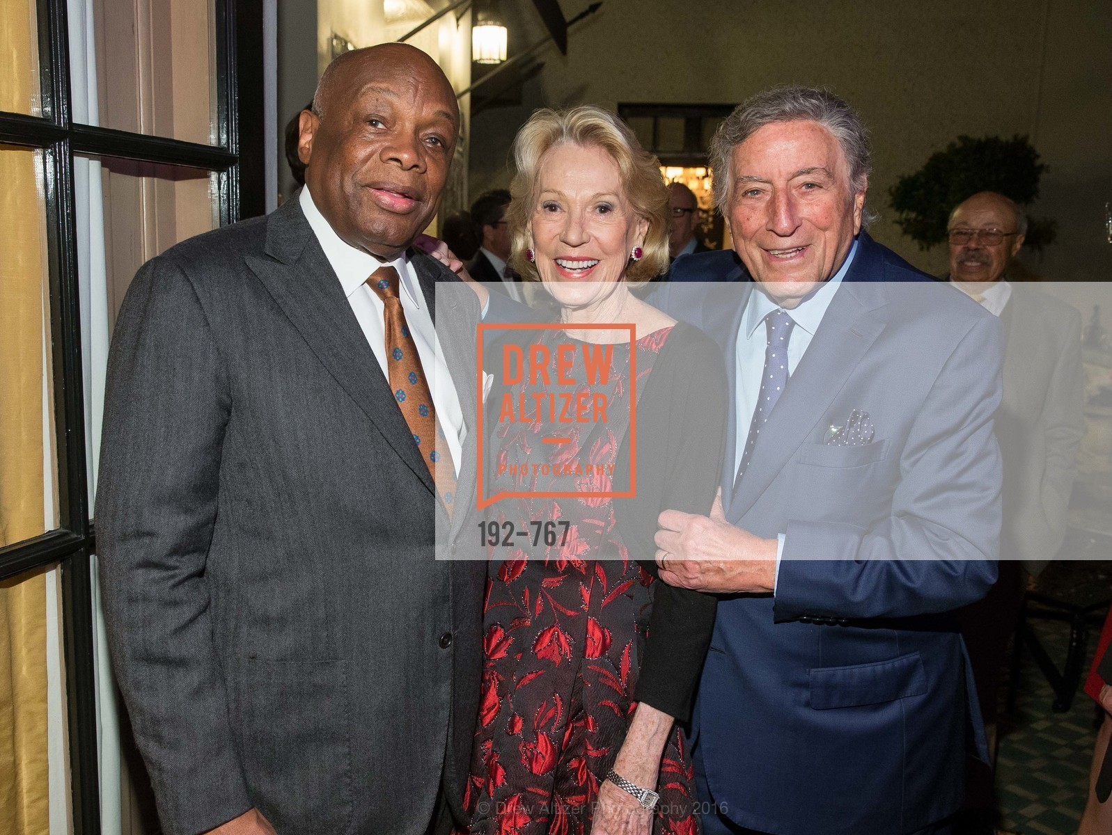 Willie Brown, Charlotte Shultz, Tony Bennett, A Special Reception with Tony Bennett, San Francisco. San Francisco, July 21st, 2023, Photo #192-767 Willie Brown, Charlotte Shultz, Tony Bennett, Photo #192-767