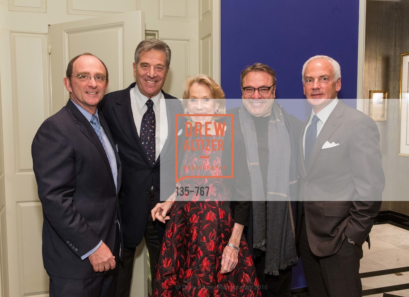 Tom Klein, Paul Pelosi, Charlotte Shultz, Stanlee Gatti, Jeff Farber, A Special Reception with Tony Bennett, The Fairmont, San Francisco, The Penthouse Suite, January 26th, 2016, Photo #135-767 Tom Klein, Paul Pelosi, Charlotte Shultz, Stanlee Gatti, Jeff Farber, Photo #135-767