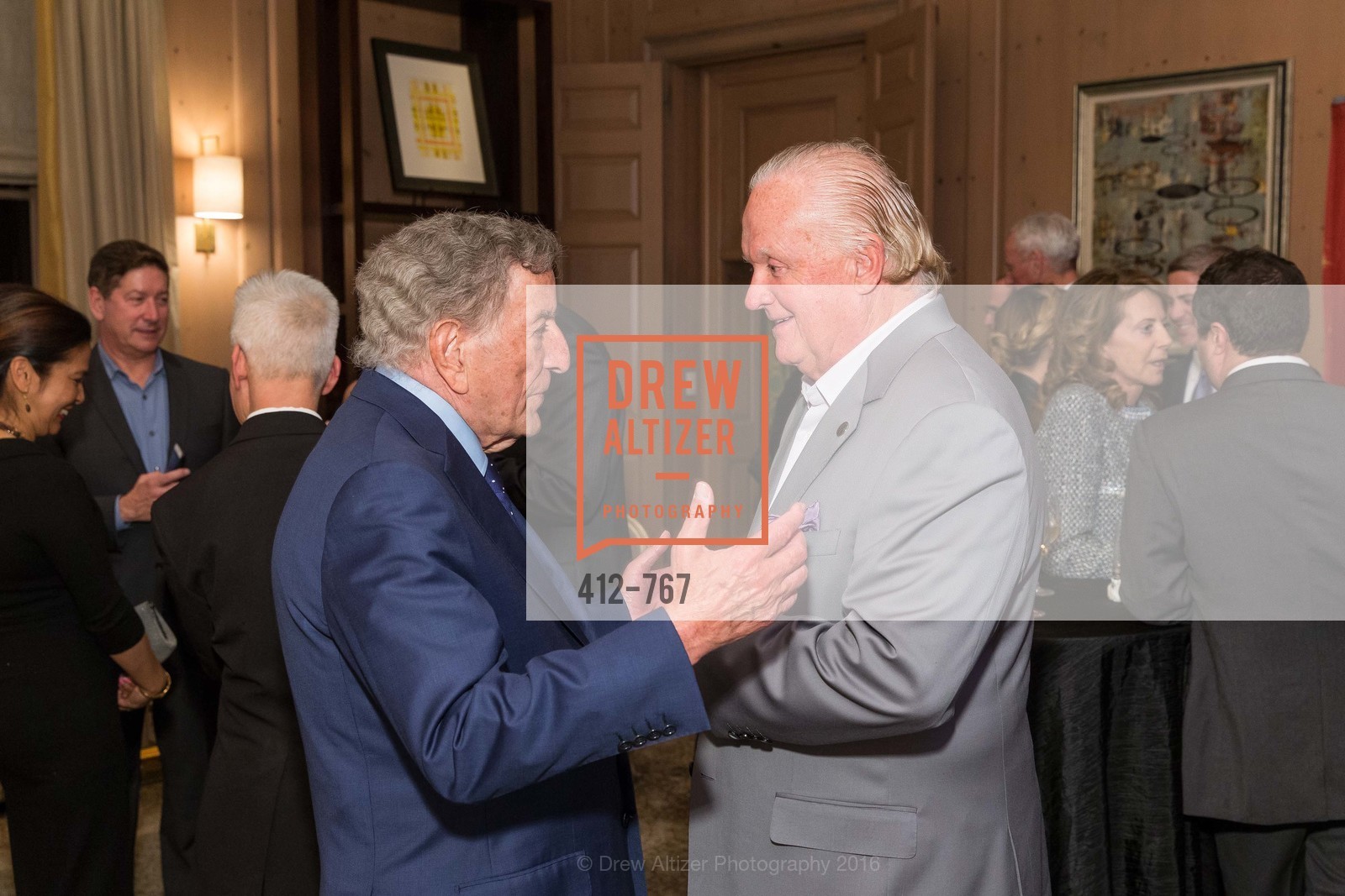 Tony Bennett, Kevin O'Brien, A Special Reception with Tony Bennett, San Francisco. San Francisco, July 21st, 2023, Photo #412-767 Tony Bennett, Kevin O'Brien, Photo #412-767