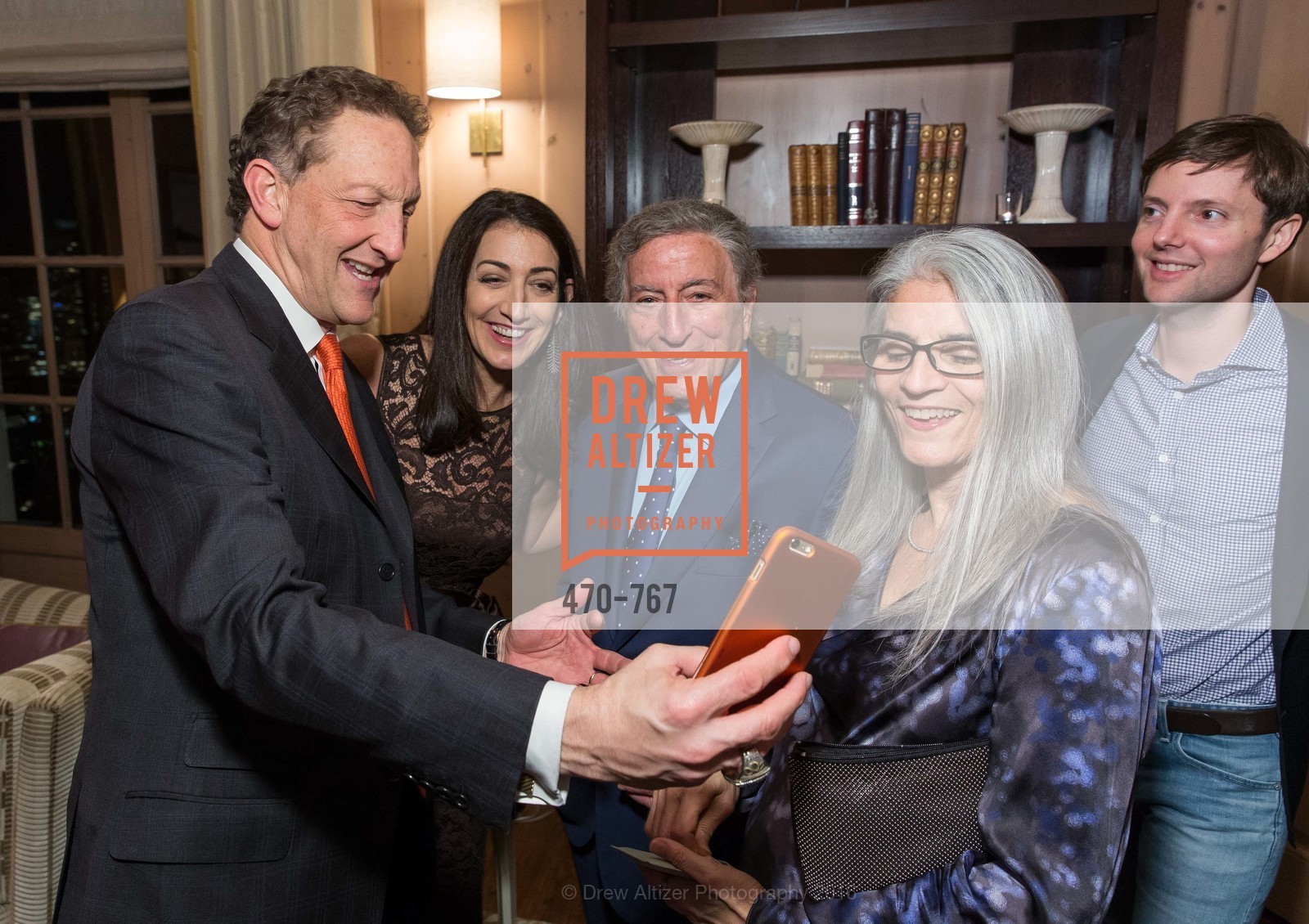 Larry Baer, Pam Baer, Tony Bennett, A Special Reception with Tony Bennett, San Francisco. San Francisco, July 21st, 2023, Photo #470-767 Larry Baer, Pam Baer, Tony Bennett, Photo #470-767