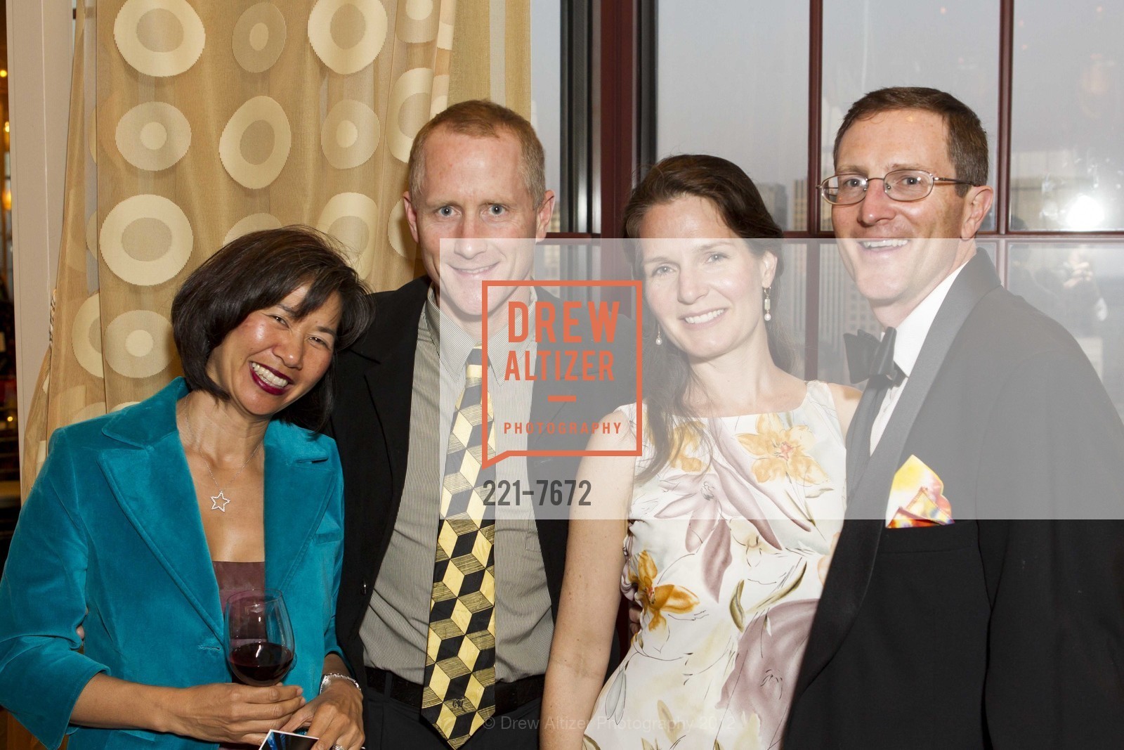 Angie Kwan, David Crawford, Mindy Craig, Rich Craig, HAIGHT ASHBURY FREE CLINIC-WALDEN HOUSE Anniversary: Black Tie and Tie Dye Gala, US, June 2nd, 2012, Photo #221-7672 Angie Kwan, David Crawford, Mindy Craig, Rich Craig, Photo #221-7672