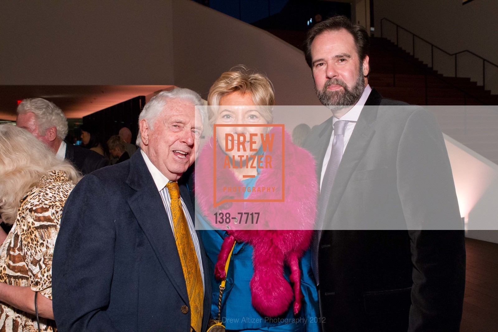 John Burke, Sue Kubly, Cameron Polmanteer, Rudolf Nureyev: A Life in Dance Donor’s Opening Reception at the DE YOUNG MUSEUM, US, October 4th, 2012, Photo #138-7717 John Burke, Sue Kubly, Cameron Polmanteer, Photo #138-7717
