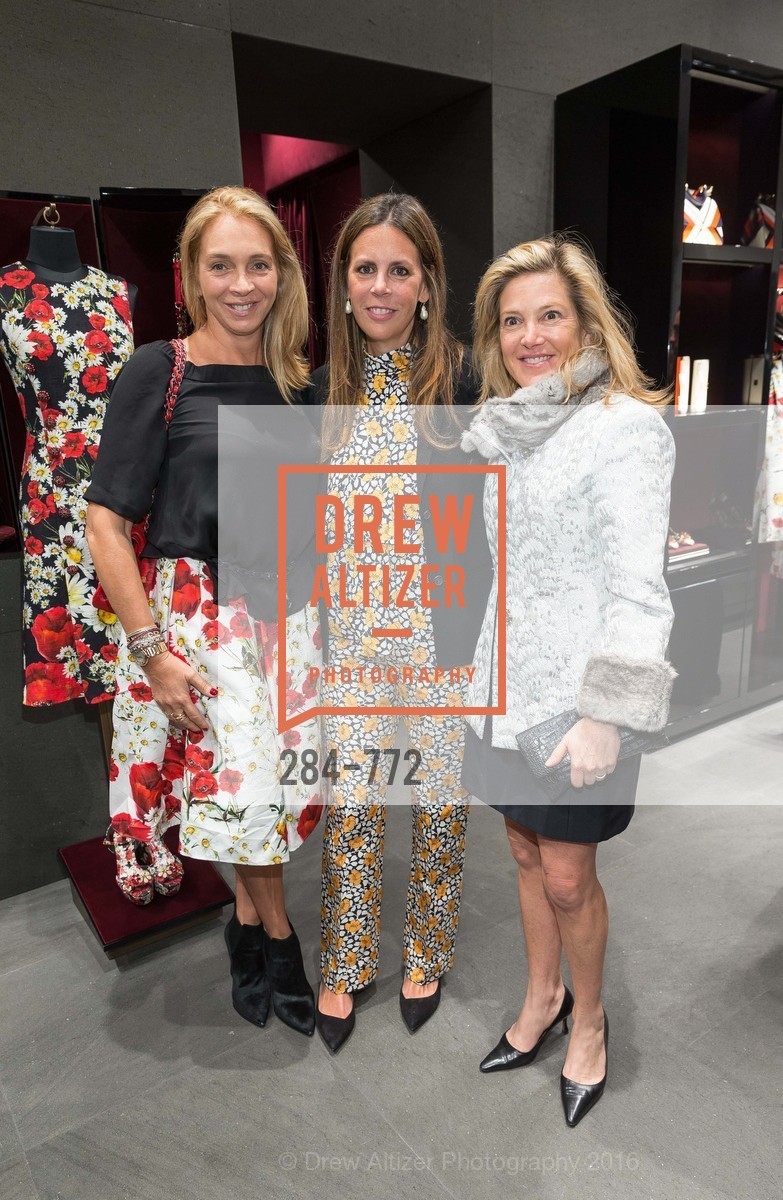 Victoire Reynal Brown, Anne Waterman, Kathryn Lasater, Dolce and Gabbana Boutique Opens Spring, Dolce and Gabbana Boutique. 100 Grant Avenue, January 27th, 2016, Photo #284-772 Victoire Reynal Brown, Anne Waterman, Kathryn Lasater, Photo #284-772