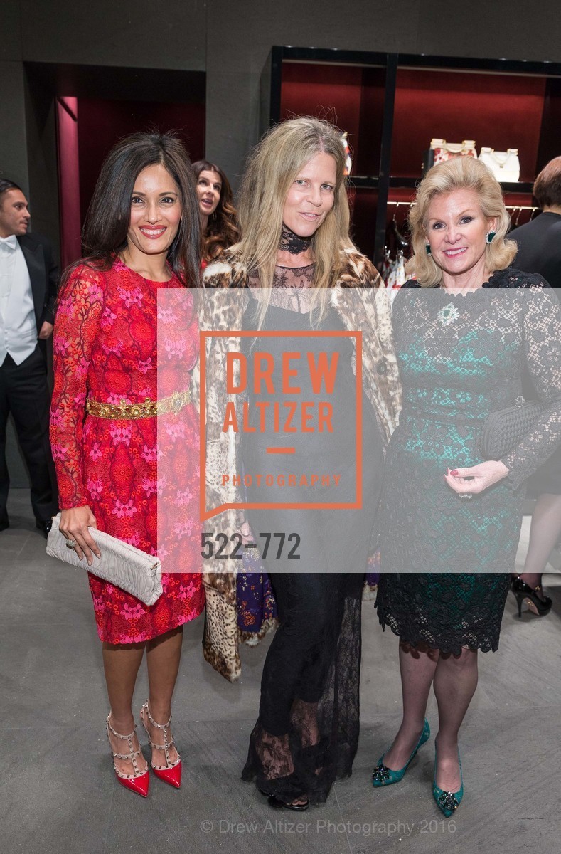 Komal Shah, Yvonne Force Villareal, Dede Wilsey, Dolce and Gabbana Boutique Opens Spring, Dolce and Gabbana Boutique, January 27th, 2016,Drew Altizer, Drew Altizer Photography, full-service agency, private events, San Francisco photographer, photographer california
