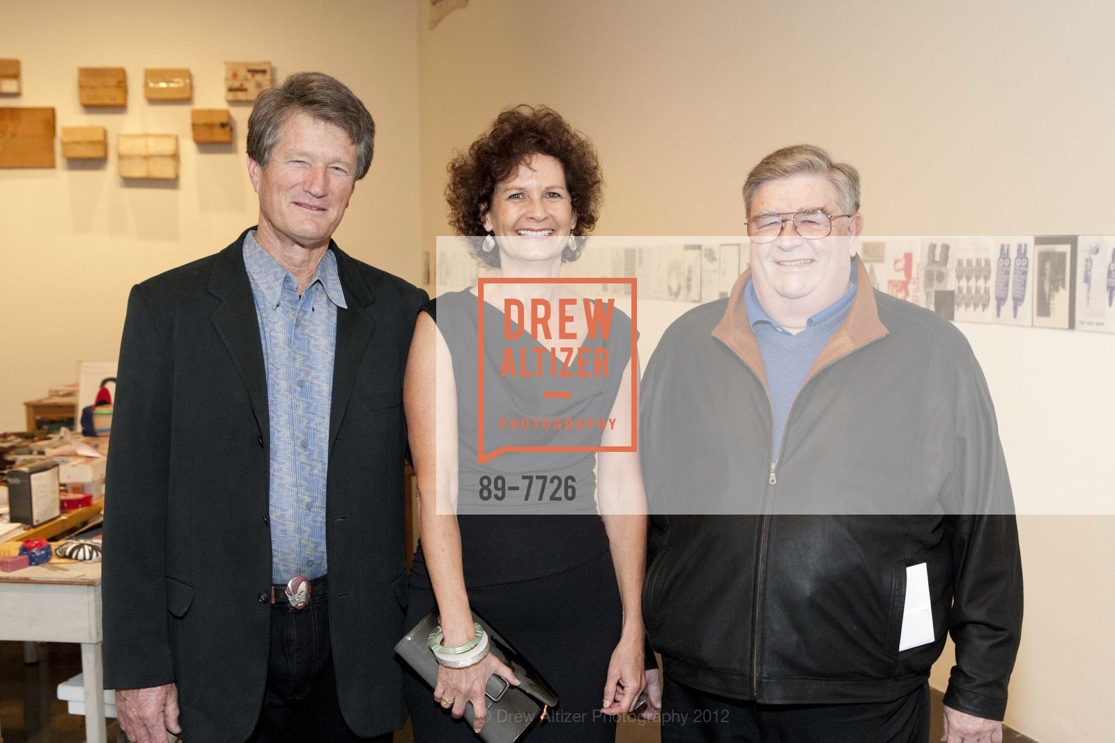 Steve Munson, Annie Morhauser, Bob Kaswen, An Evening with DAVID SEDARIS Benefitting CCA Student Scholarships, US, May 3rd, 2012, Photo #89-7726 Steve Munson, Annie Morhauser, Bob Kaswen, Photo #89-7726