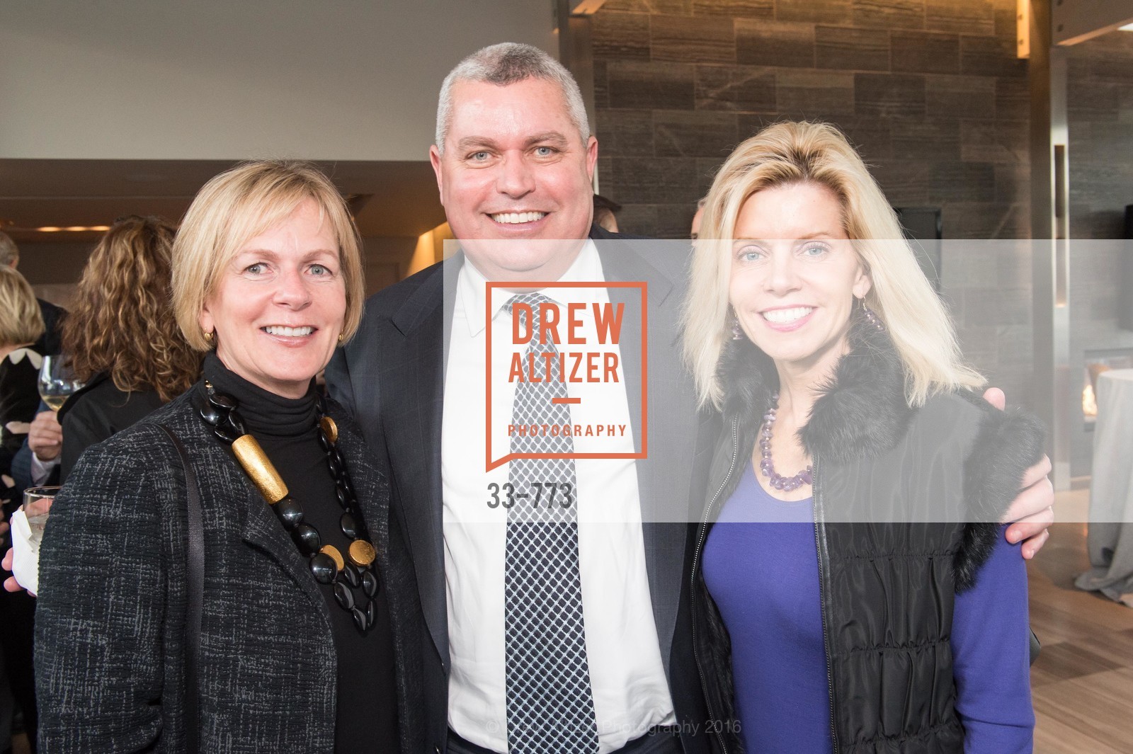 Debi DiCello, Anthony Riggins, Mary Fenton, Sotheby's International Realty's Celebrates the New Year, The Battery, Penthouse. 717 Battery St, January 27th, 2016, Photo #33-773 Debi DiCello, Anthony Riggins, Mary Fenton, Photo #33-773
