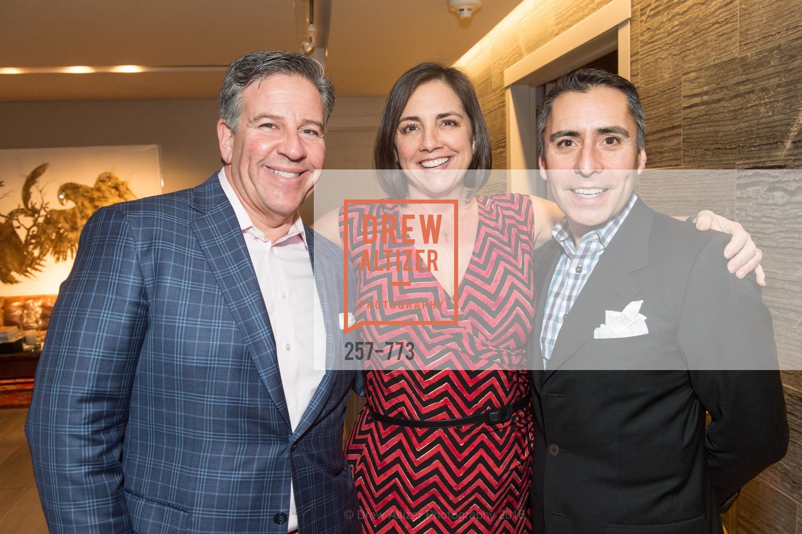 Gregg Lynn, Rachelle Martini, Paul Ybarbo, Sotheby's International Realty's Celebrates the New Year, The Battery, Penthouse. 717 Battery St, January 27th, 2016, Photo #257-773 Gregg Lynn, Rachelle Martini, Paul Ybarbo, Photo #257-773