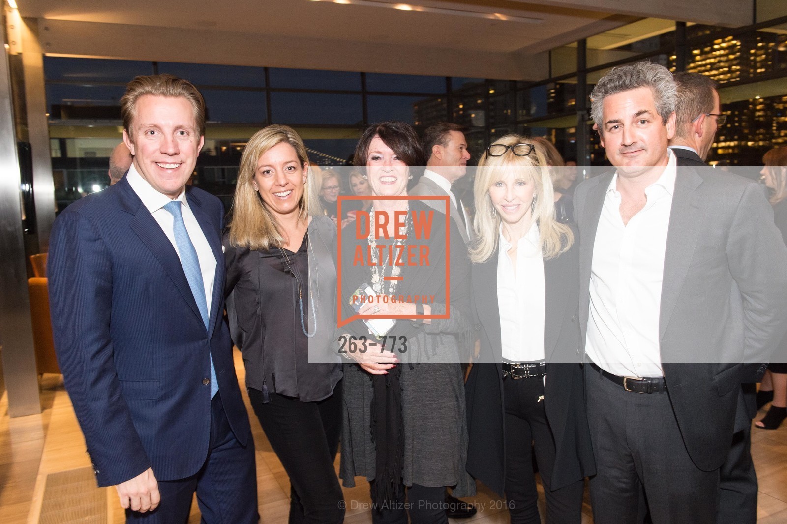 Brad Nelson, Dana Trotter, Suzanne Perkins, Ginger Martin, Jeremy Stein, Sotheby's International Realty's Celebrates the New Year, The Battery, Penthouse. 717 Battery St, January 27th, 2016, Photo #263-773 Brad Nelson, Dana Trotter, Suzanne Perkins, Ginger Martin, Jeremy Stein, Photo #263-773