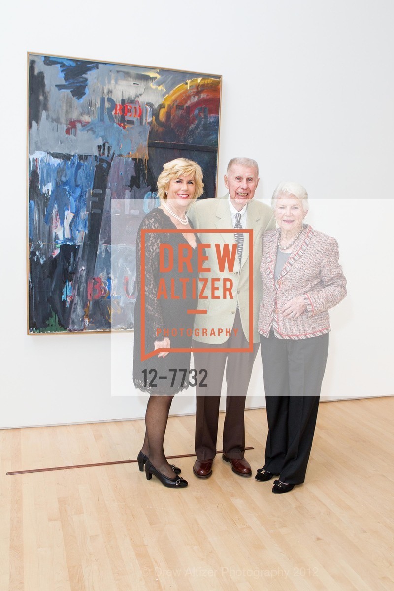Putter Pence, Hunk Anderson, Moo Anderson, Jasper Johns and Jay DeFeo Opening Reception at SFMOMA, US, October 30th, 2012, Photo #12-7732 Putter Pence, Hunk Anderson, Moo Anderson, Photo #12-7732