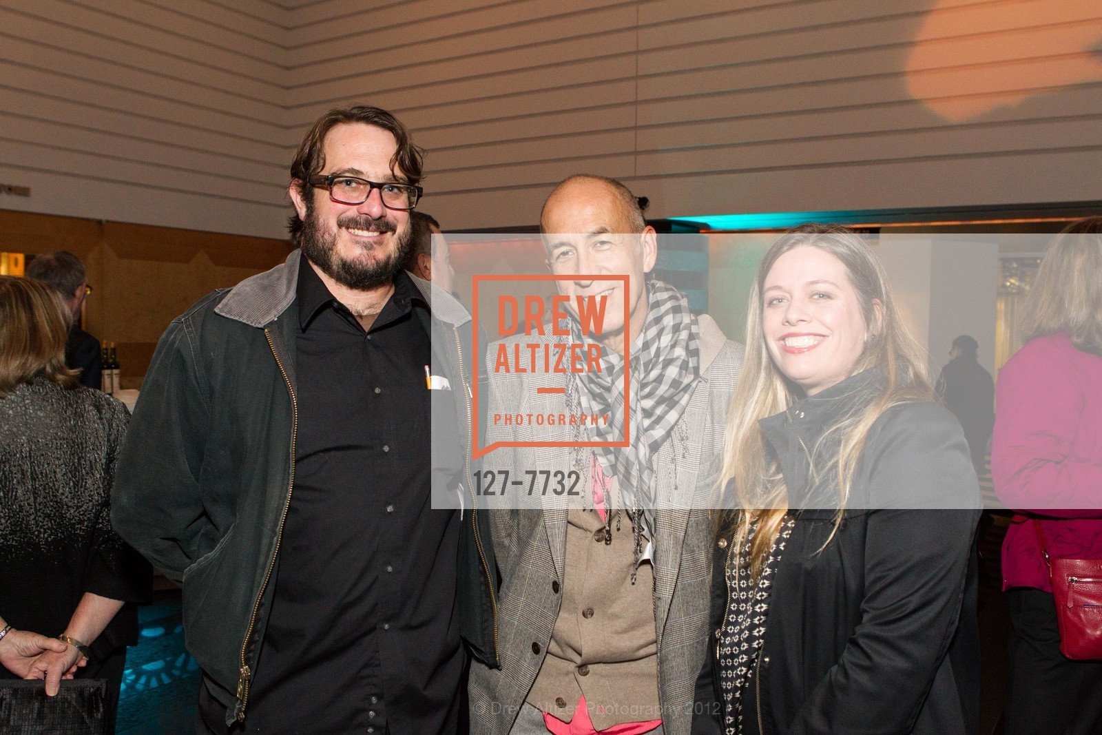 Alexander Cheves, Ed Gilbert, Allison Cummings, Jasper Johns and Jay DeFeo Opening Reception at SFMOMA, US, October 30th, 2012, Photo #127-7732 Alexander Cheves, Ed Gilbert, Allison Cummings, Photo #127-7732