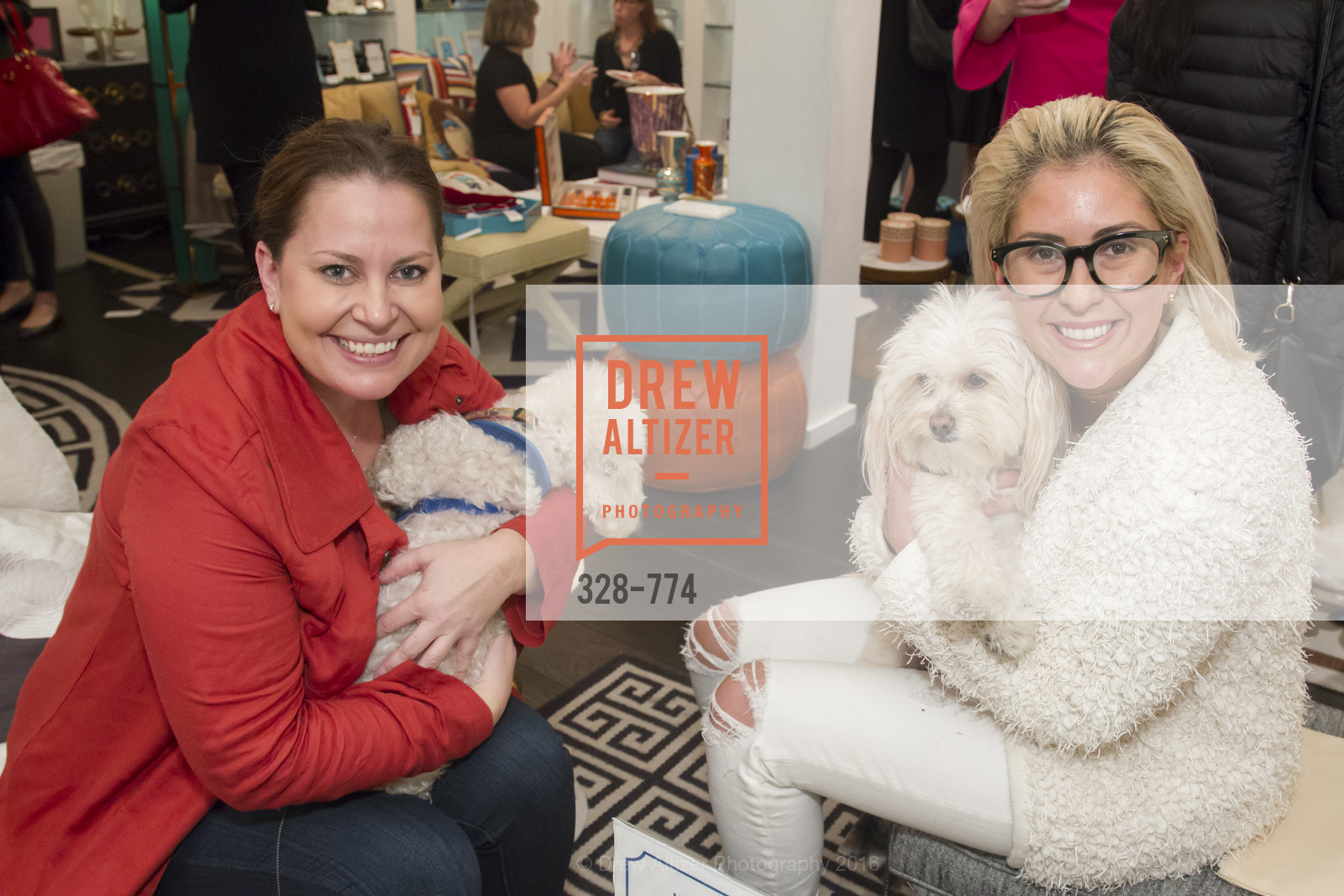 Lindsay Stevens, Kathleen Ensign, Jonathan Adler Sip & Shop with Cultivar Wine & The JetSetting Fashionista, Jonathan Adler Store. 2133 Fillmore Street SF, CA, January 28th, 2016, Photo #328-774 Lindsay Stevens, Kathleen Ensign, Photo #328-774