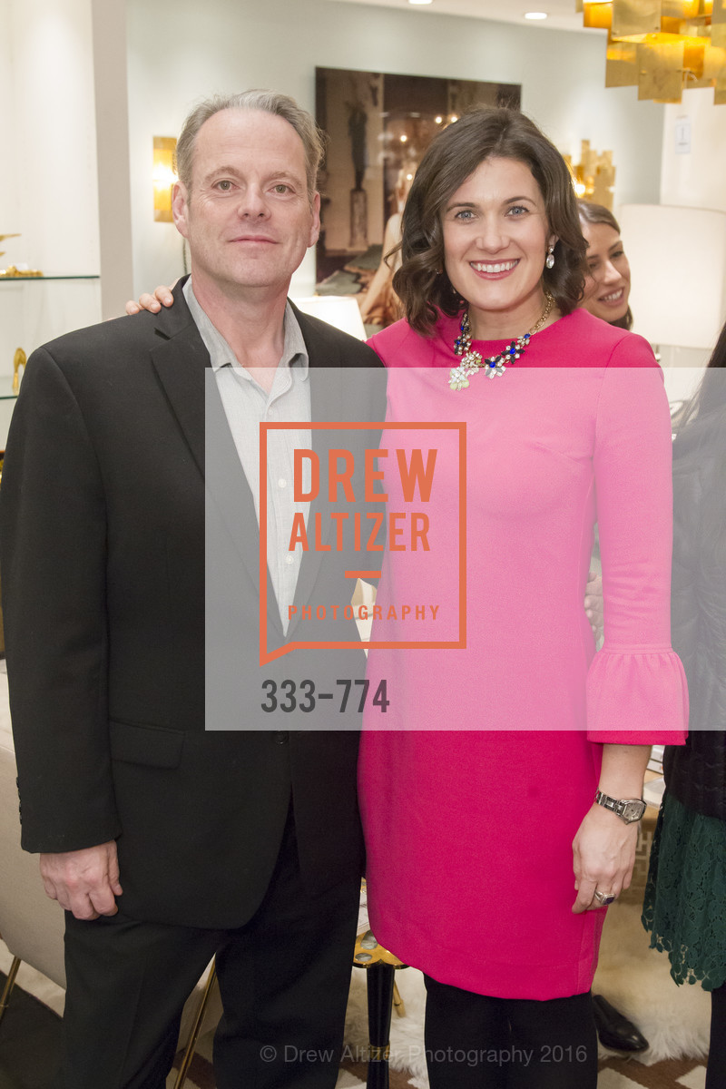 Fred Swan, Emily Martin, Jonathan Adler Sip & Shop with Cultivar Wine & The JetSetting Fashionista, Jonathan Adler Store. 2133 Fillmore Street SF, CA, January 28th, 2016, Photo #333-774 Fred Swan, Emily Martin, Photo #333-774