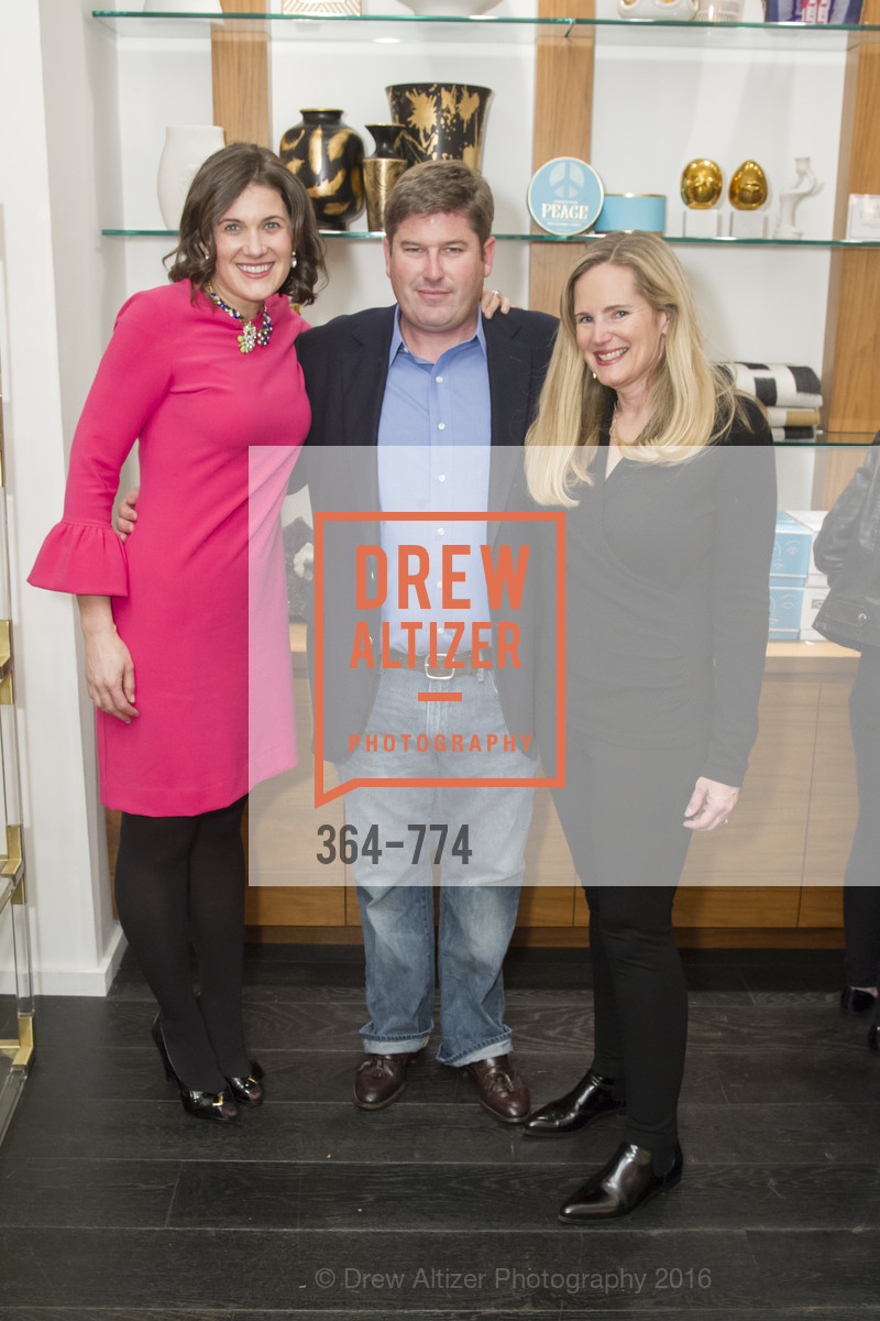 Emily Martin, Jody Harris, Gingy Harris Gable, Jonathan Adler Sip & Shop with Cultivar Wine & The JetSetting Fashionista, Jonathan Adler Store. 2133 Fillmore Street SF, CA, January 28th, 2016, Photo #364-774 Emily Martin, Jody Harris, Gingy Harris Gable, Photo #364-774