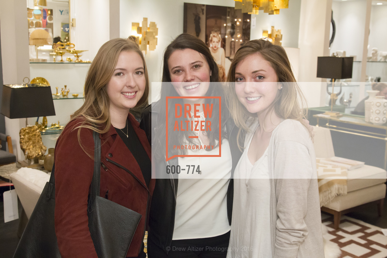 Virginia Lane, Francesca Ancerte, Lily Kaplan, Jonathan Adler Sip & Shop with Cultivar Wine & The JetSetting Fashionista, Jonathan Adler Store. 2133 Fillmore Street SF, CA, January 28th, 2016,Drew Altizer, Drew Altizer Photography, full-service agency, private events, San Francisco photographer, photographer california