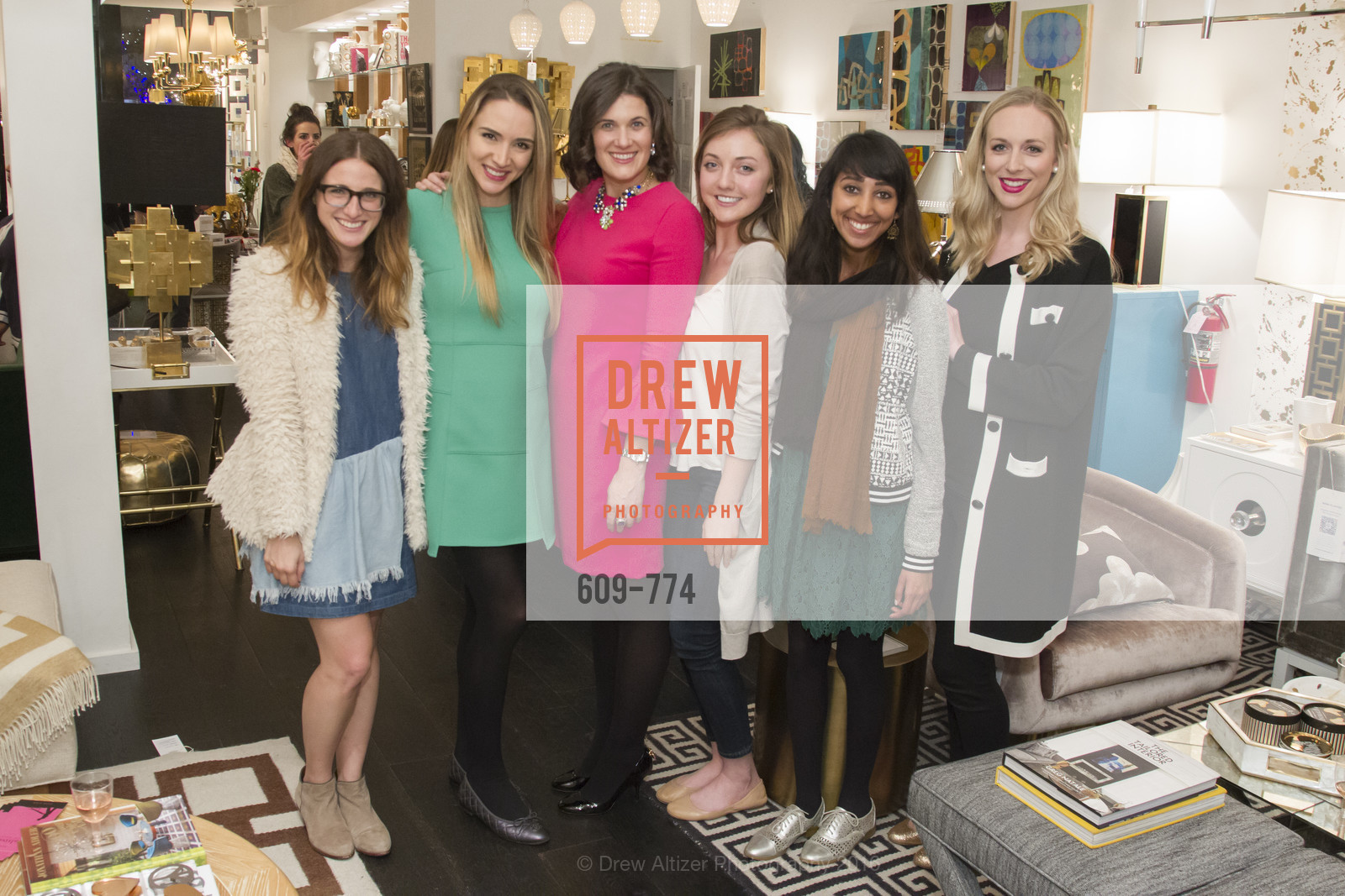 Amy Rancer, Jill Owen, Emily Martin, Lily Kaplan, Shikha Kaiwar, Caroline Curran, Jonathan Adler Sip & Shop with Cultivar Wine & The JetSetting Fashionista, Jonathan Adler Store. 2133 Fillmore Street SF, CA, January 28th, 2016,Drew Altizer, Drew Altizer Photography, full-service agency, private events, San Francisco photographer, photographer california