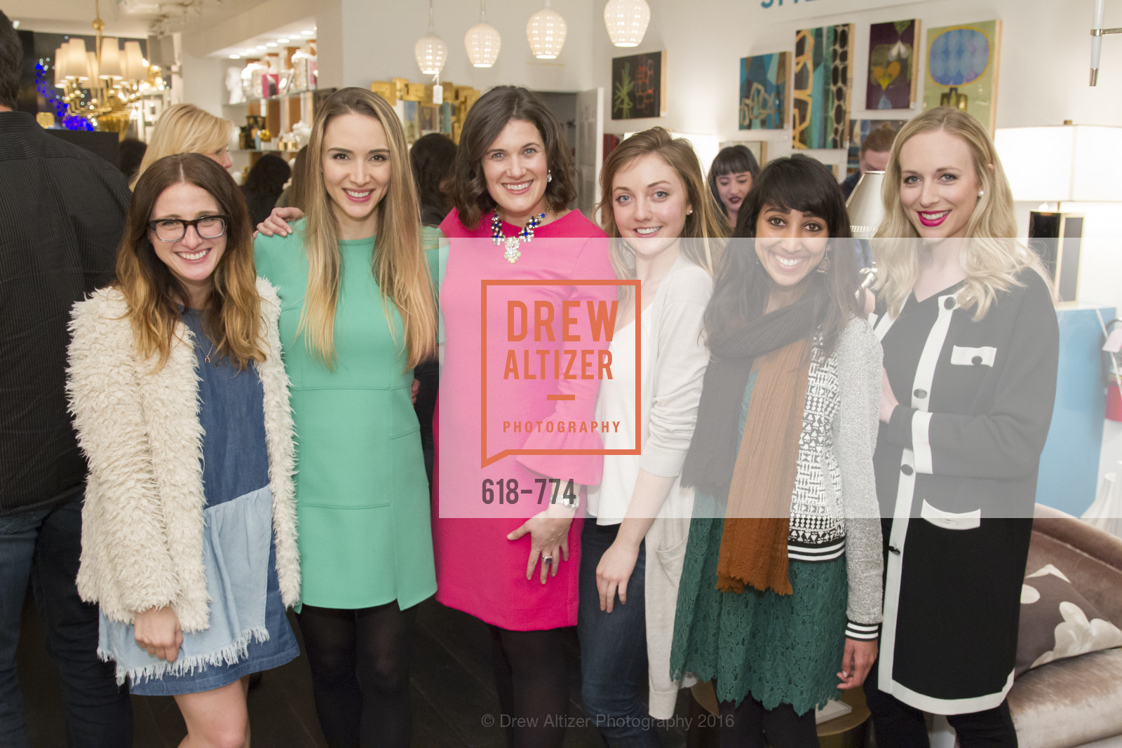 Amy Rancer, Jill Owen, Emily Martin, Lily Kaplan, Shikha Kaiwar, Caroline Curran, Jonathan Adler Sip & Shop with Cultivar Wine & The JetSetting Fashionista, Jonathan Adler Store. 2133 Fillmore Street SF, CA, January 28th, 2016,Drew Altizer, Drew Altizer Photography, full-service agency, private events, San Francisco photographer, photographer california