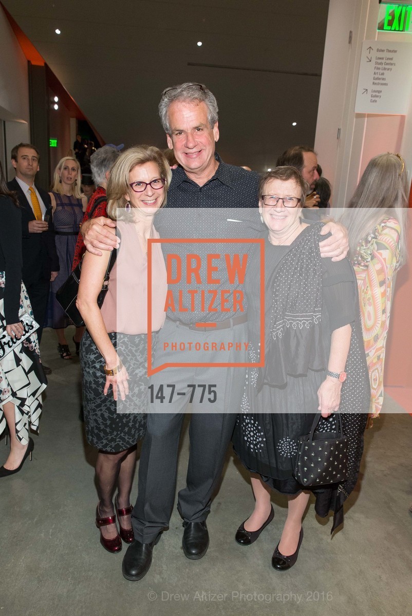 Francine Jolton, David Stone, Julia White, UC Berkeley Art Museum & Pacific Film Archive Gala, UC Berkeley. 2120 Oxford Street, January 28th, 2016, Photo #147-775 Francine Jolton, David Stone, Julia White, Photo #147-775