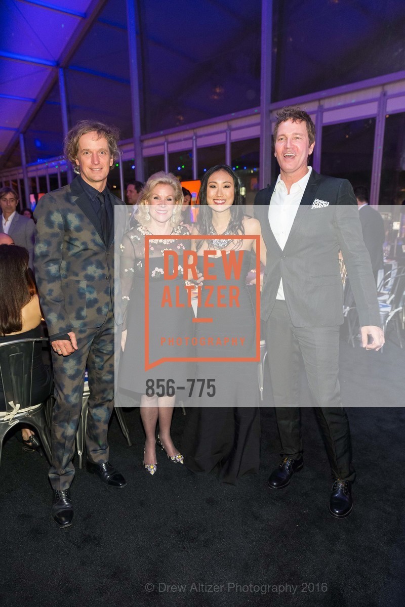 Yves Behar, Dede Wilsey, Mimi Connery, Stephan Jenkins, UC Berkeley Art Museum & Pacific Film Archive Gala, UC Berkeley. 2120 Oxford Street, January 28th, 2016, Photo #856-775 Yves Behar, Dede Wilsey, Mimi Connery, Stephan Jenkins, Photo #856-775