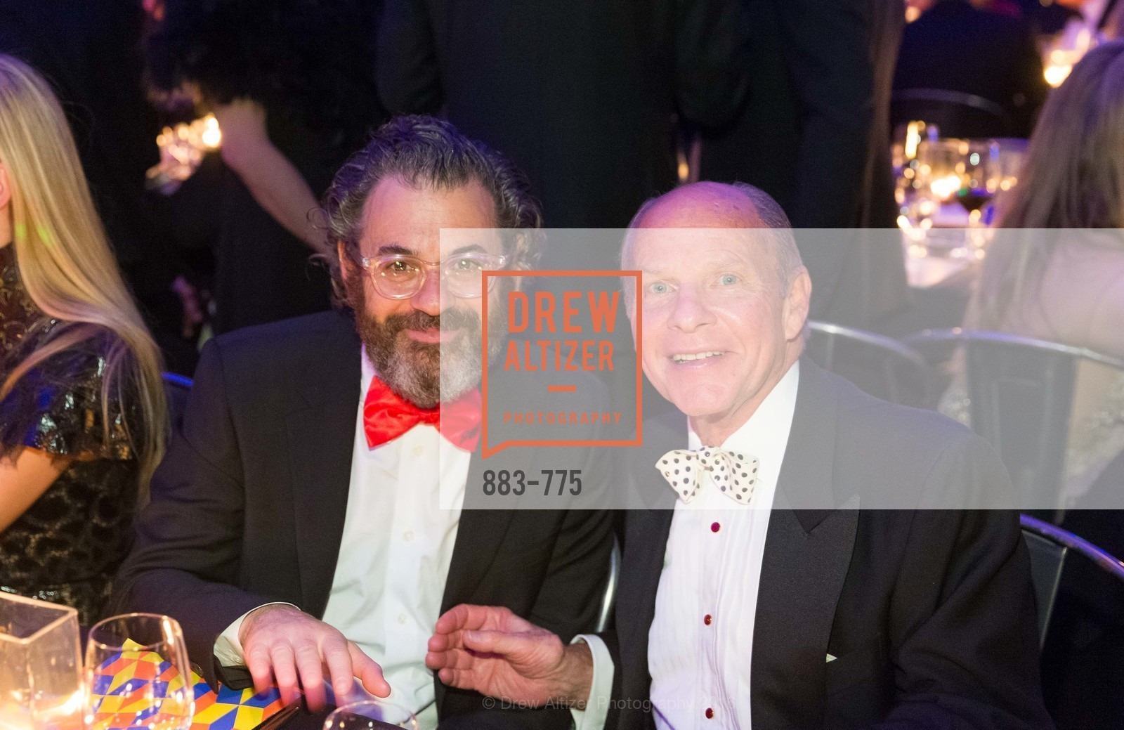 Tom Sachs, John Berggruen, UC Berkeley Art Museum & Pacific Film Archive Gala, UC Berkeley. 2120 Oxford Street, January 28th, 2016, Photo #883-775 Tom Sachs, John Berggruen, Photo #883-775