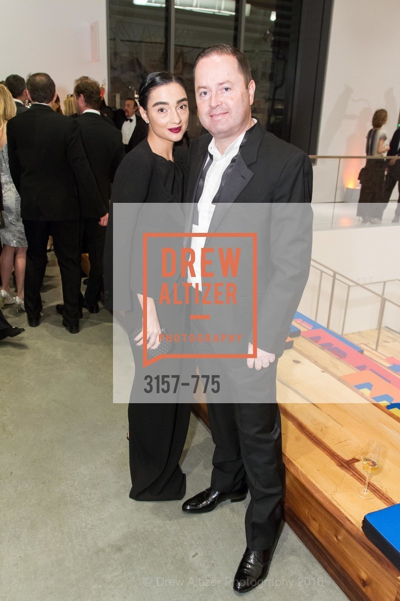 Olya Dzilikhova, Edward Dubrovsky, UC Berkeley Art Museum & Pacific Film Archive Gala, UC Berkeley. 2120 Oxford Street, January 28th, 2016, Photo #3157-775 Olya Dzilikhova, Edward Dubrovsky, Photo #3157-775
