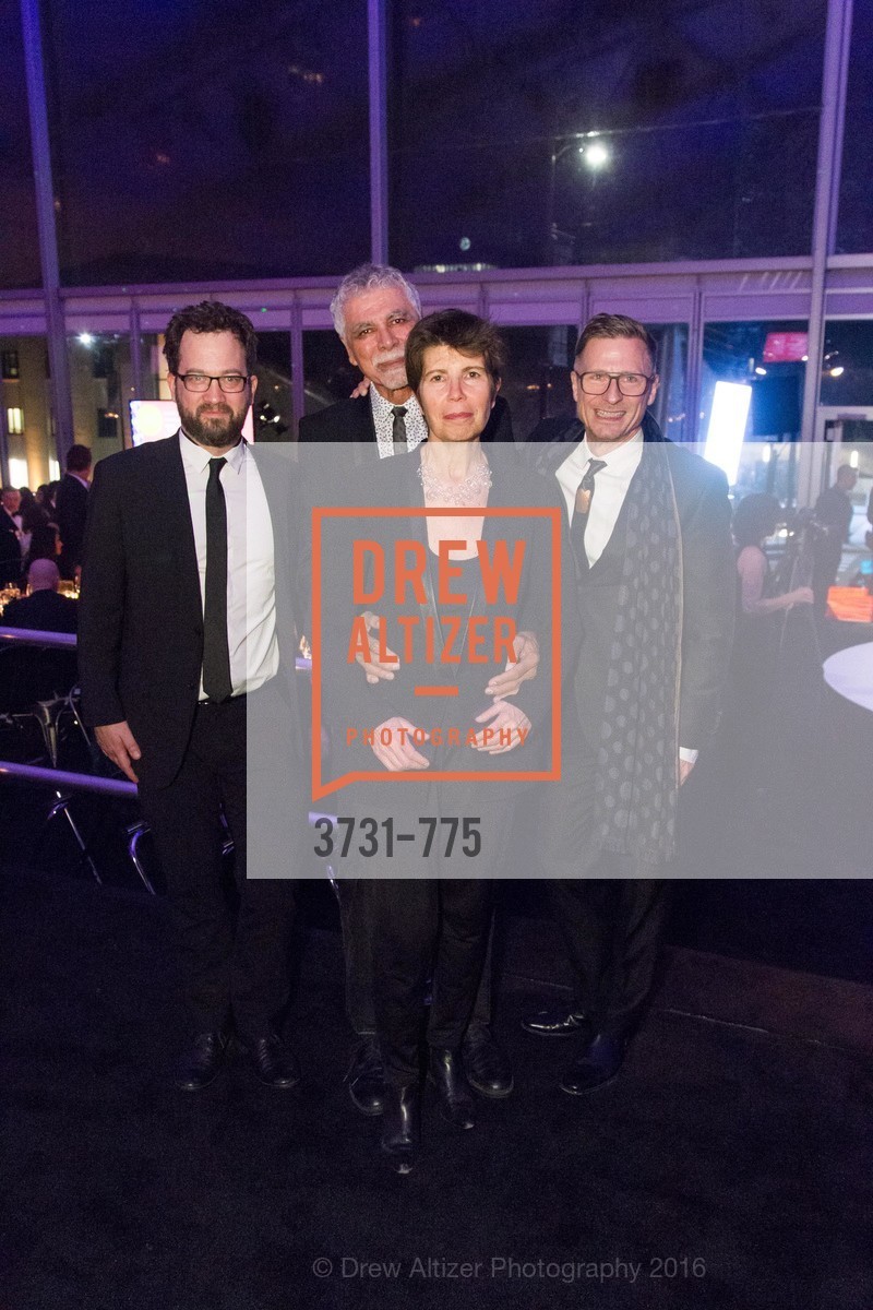 Ben Gilmartin, Ricardo Scofidio, Elizabeth Diller, Charles Renfro, UC Berkeley Art Museum & Pacific Film Archive Gala, UC Berkeley. 2120 Oxford Street, January 28th, 2016, Photo #3731-775 Ben Gilmartin, Ricardo Scofidio, Elizabeth Diller, Charles Renfro, Photo #3731-775
