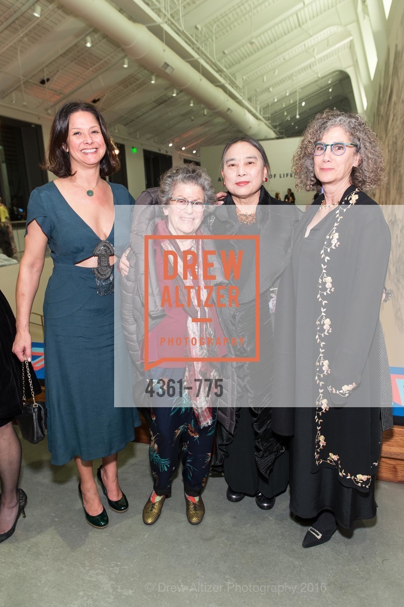 Jenny Baie, Rena Bransten, Hung Liu, Trish Bransten, UC Berkeley Art Museum & Pacific Film Archive Gala, BAMPFA. 2120 Oxford Street, January 28th, 2016,Drew Altizer, Drew Altizer Photography, full-service agency, private events, San Francisco photographer, photographer california