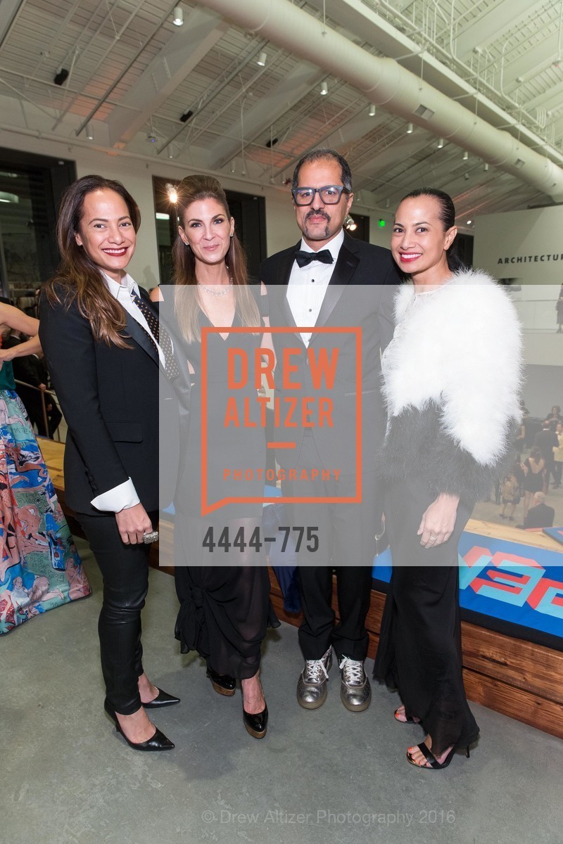 Gina Pell, Jenny Boyle, Nabiel Musleh, Lily Achatz, UC Berkeley Art Museum & Pacific Film Archive Gala, UC Berkeley. 2120 Oxford Street, January 28th, 2016, Photo #4444-775 Gina Pell, Jenny Boyle, Nabiel Musleh, Lily Achatz, Photo #4444-775