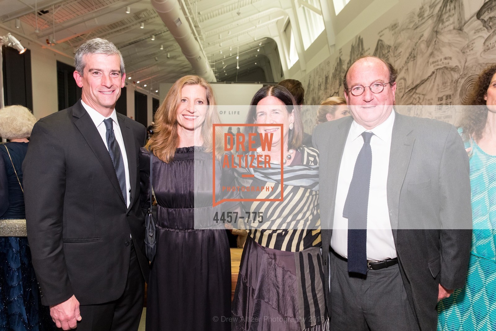 Bud Nagle, Laura Nagle, Ellanor Notides, Russell Notides, UC Berkeley Art Museum & Pacific Film Archive Gala, UC Berkeley. 2120 Oxford Street, January 28th, 2016, Photo #4457-775 Bud Nagle, Laura Nagle, Ellanor Notides, Russell Notides, Photo #4457-775