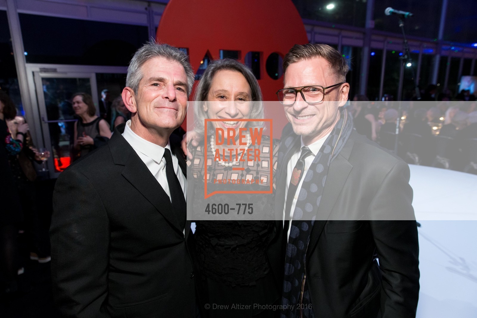 Jeffrey Fraenkel, Connie Wolf, Charles Renfro, UC Berkeley Art Museum & Pacific Film Archive Gala, BAMPFA. 2120 Oxford Street, January 28th, 2016,Drew Altizer, Drew Altizer Photography, full-service agency, private events, San Francisco photographer, photographer california