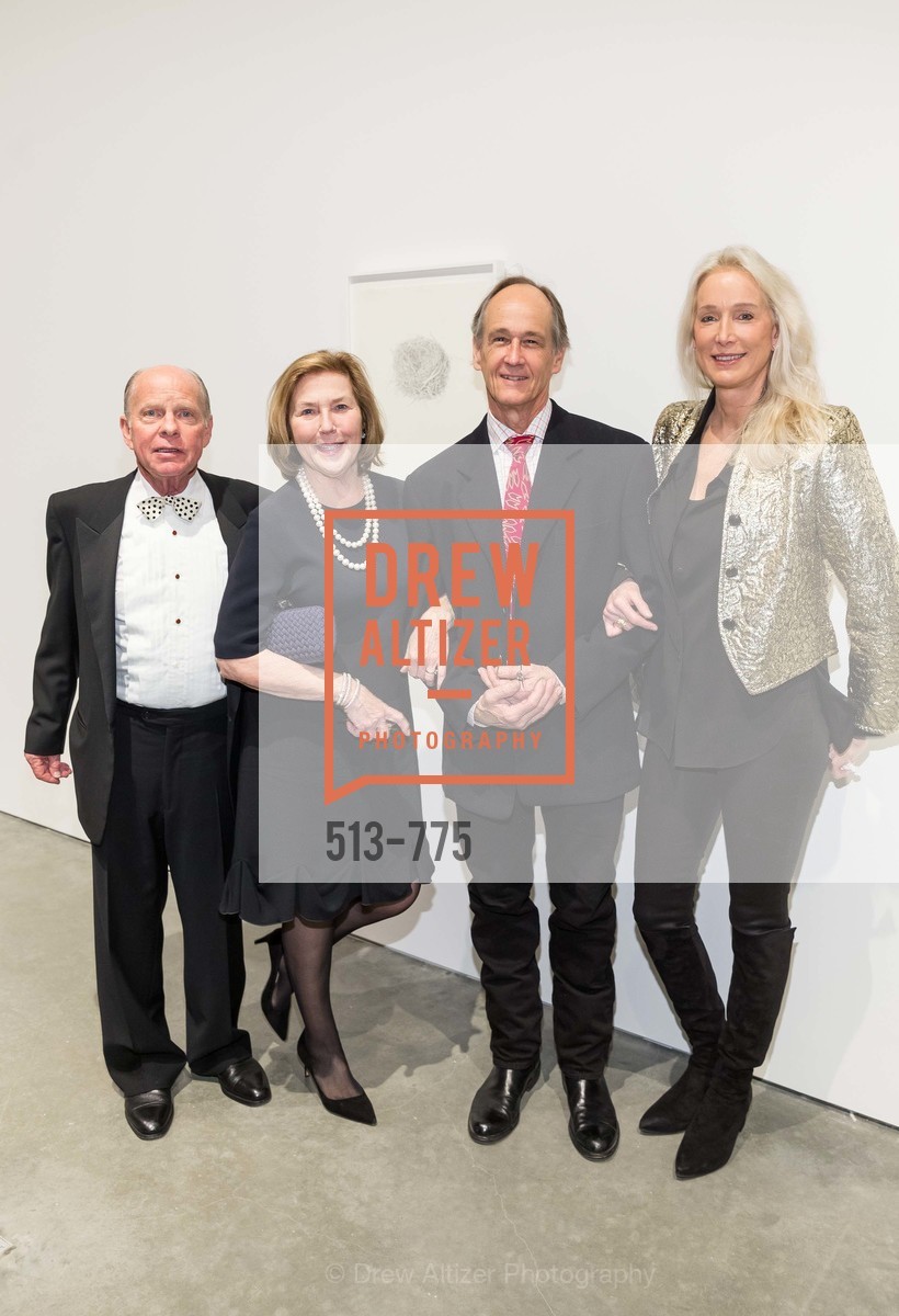 John Berggruen, Gretchen Berggruen, Ann Taylor, Christopher Brown, UC Berkeley Art Museum & Pacific Film Archive Gala, UC Berkeley. 2120 Oxford Street, Photo #513-775 John Berggruen, Gretchen Berggruen, Ann Taylor, Christopher Brown, Photo #513-775